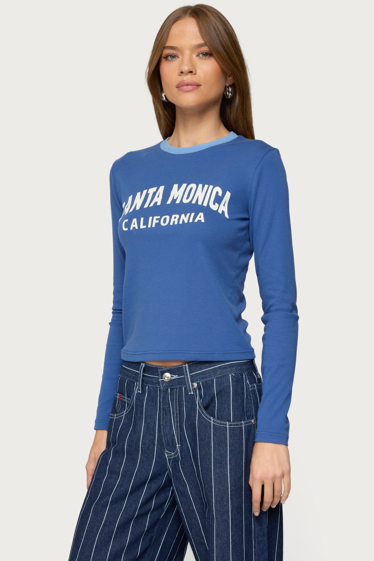 Santa Monica Long Sleeve T Shirt-Milans Time