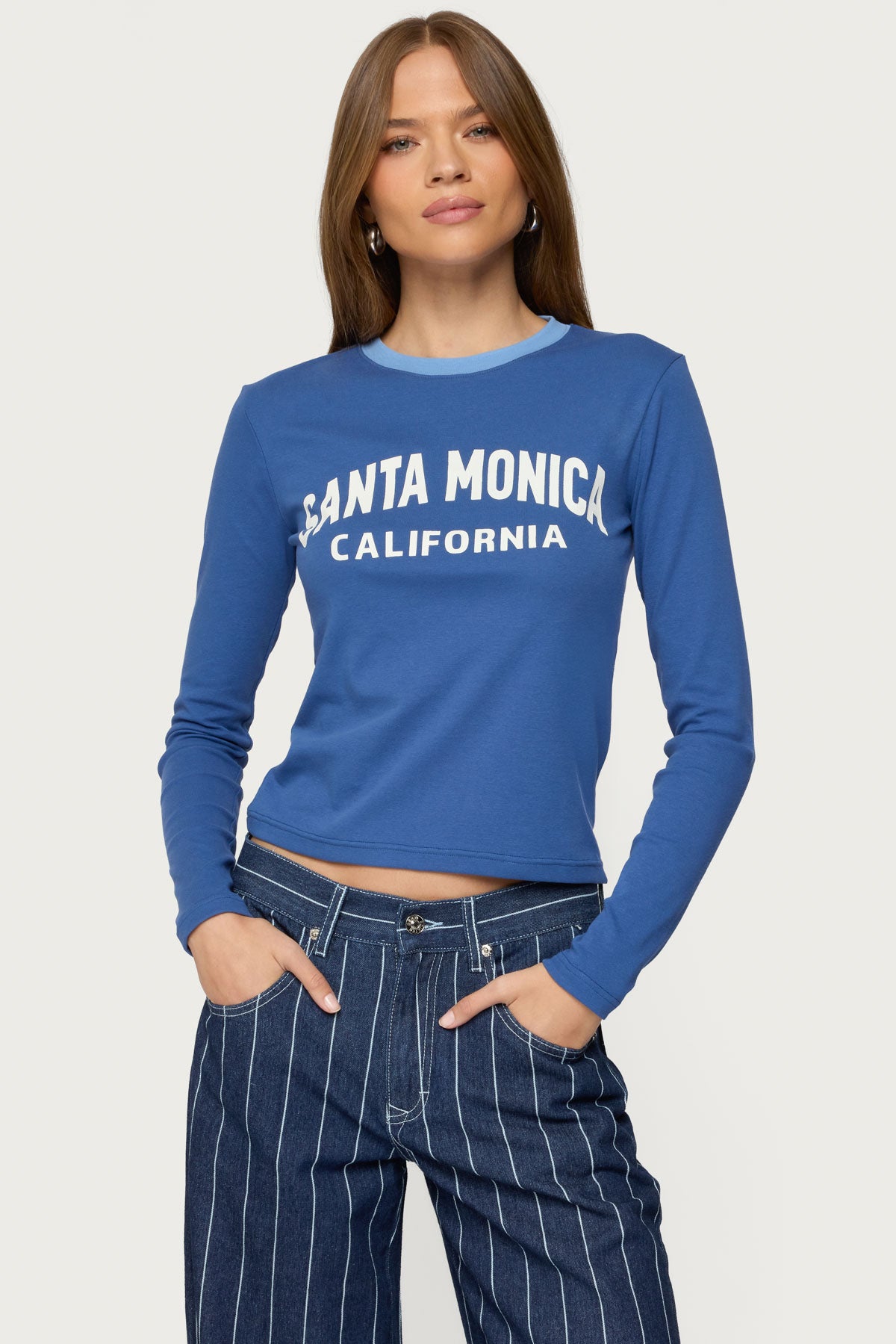 Santa Monica Long Sleeve T Shirt-Milans Time