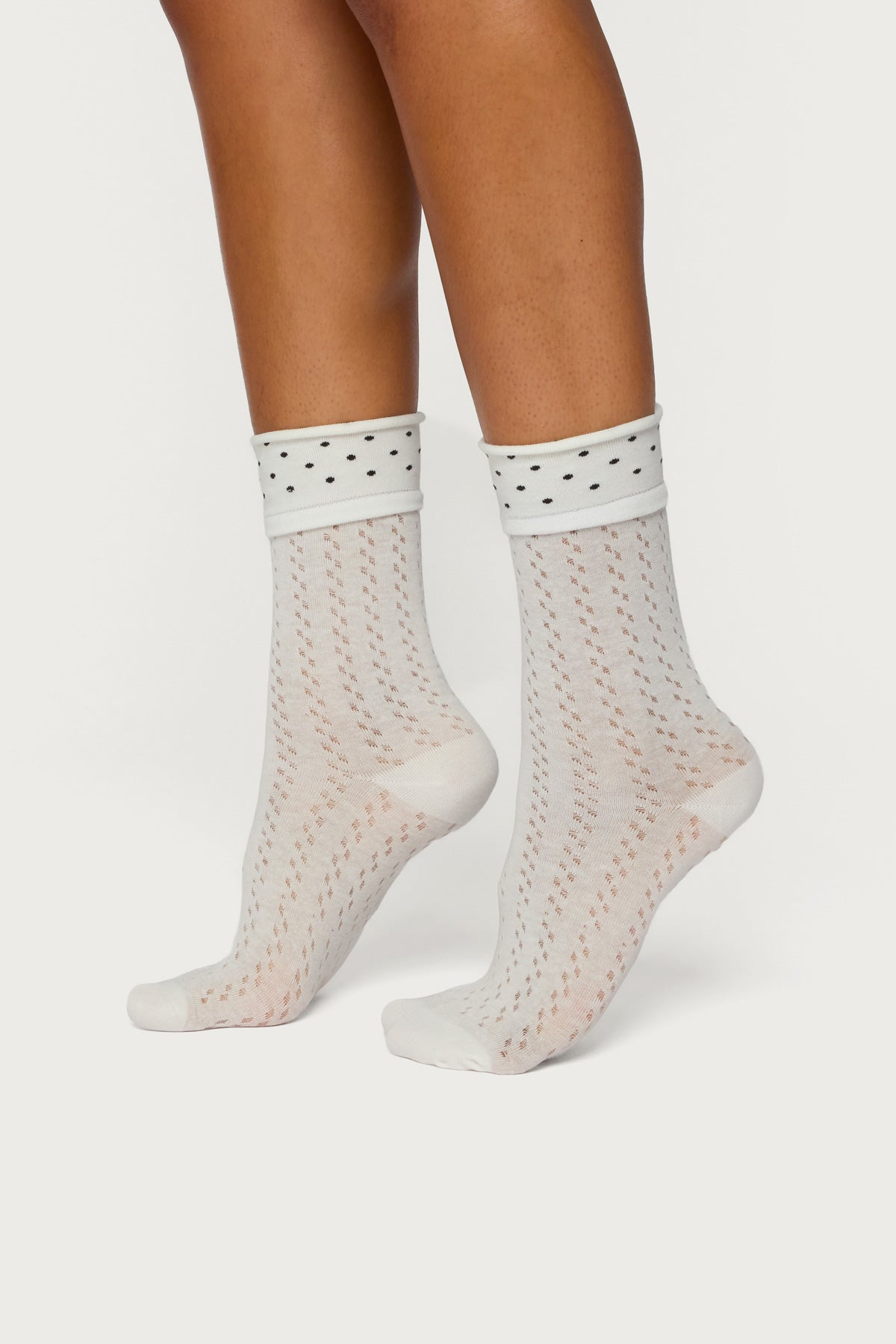 Pointelle Polka Dot Socks-Milans Time