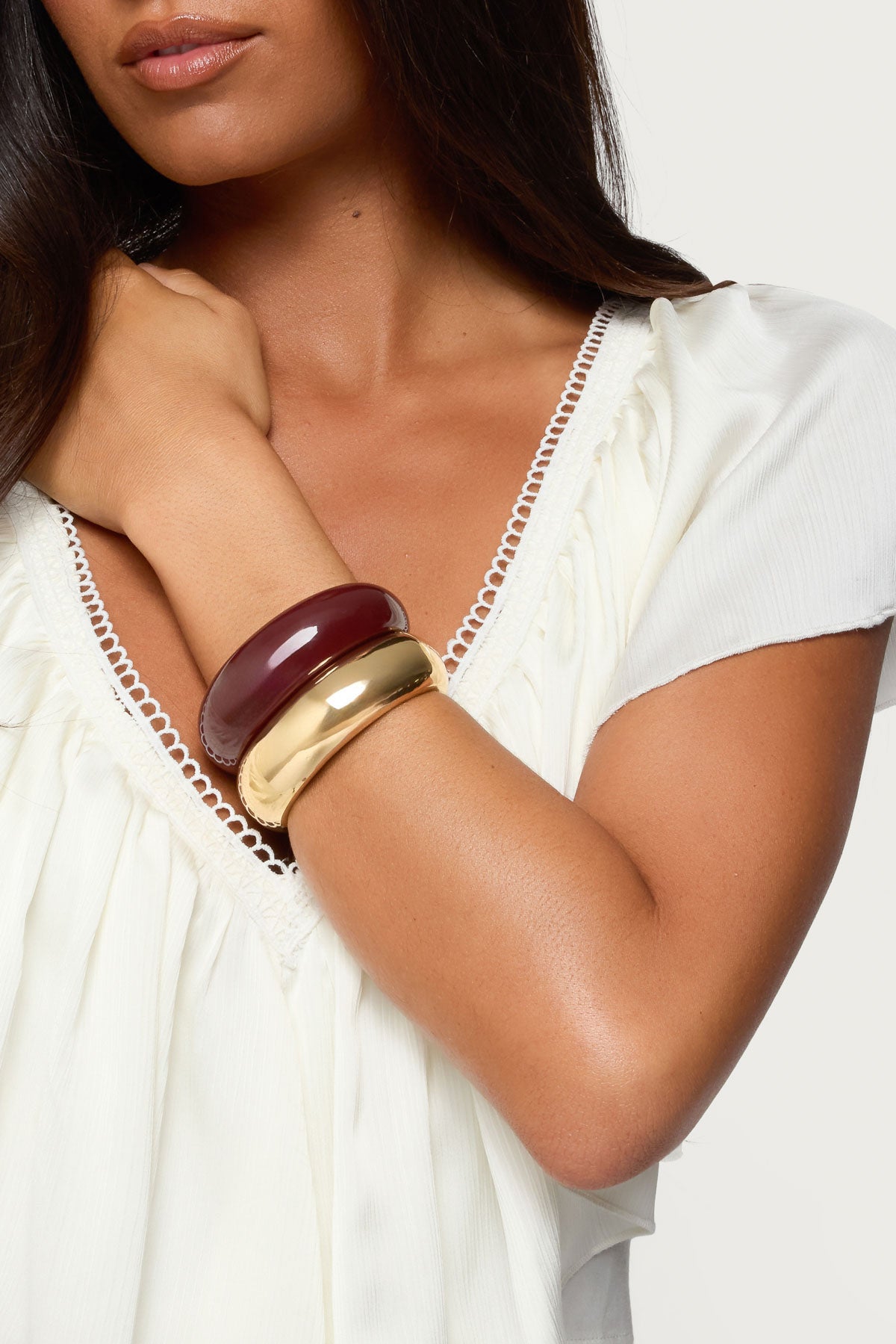 Chunky Cuff Bracelet Set-Milans Time