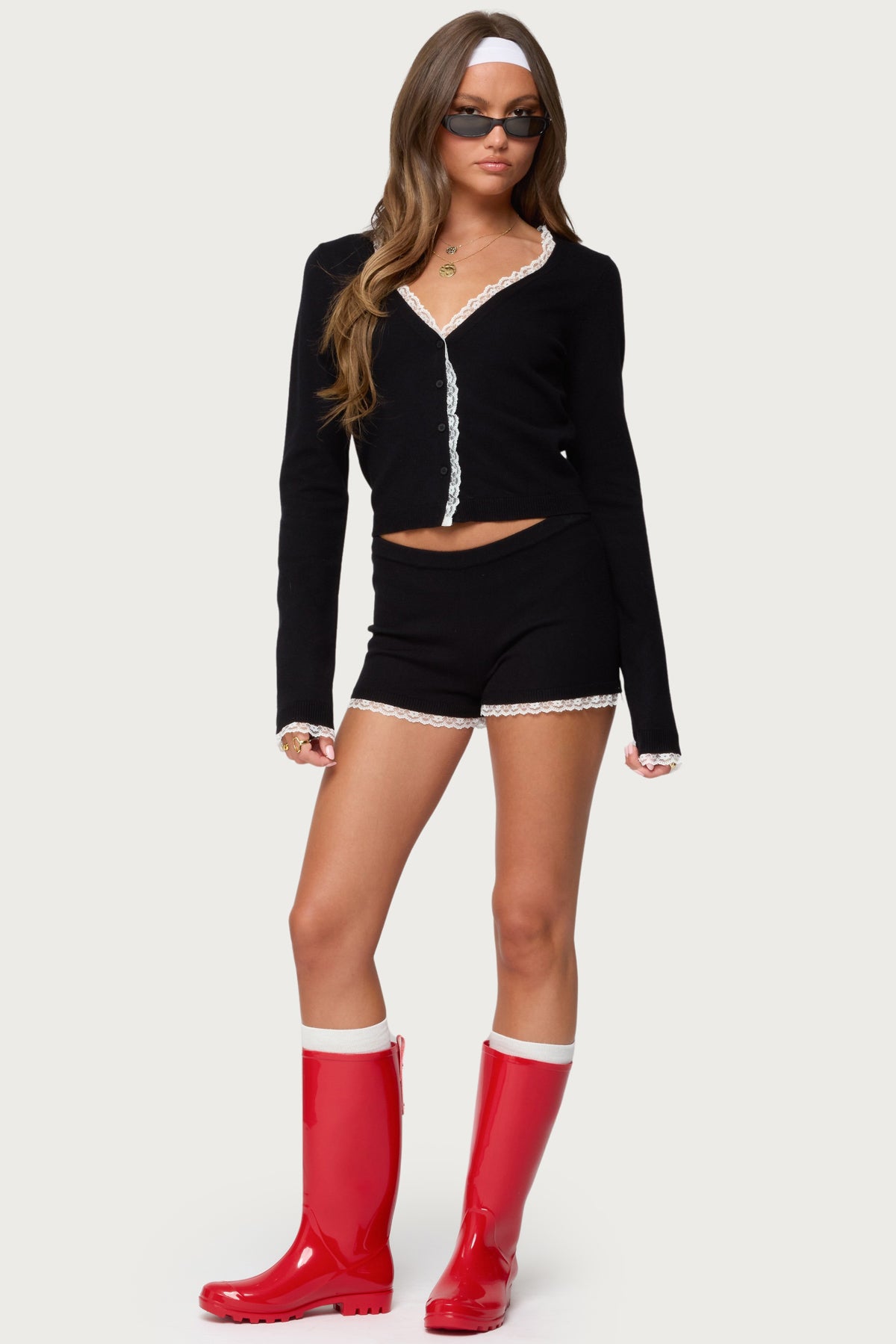 Sansa Lacey Knit Cardigan-Milans Time