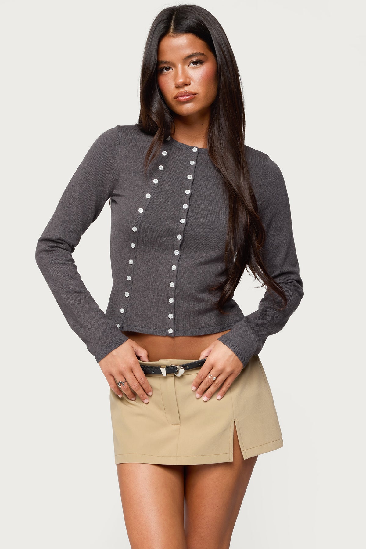 Hestia Button Up Knit Cardigan-Milans Time