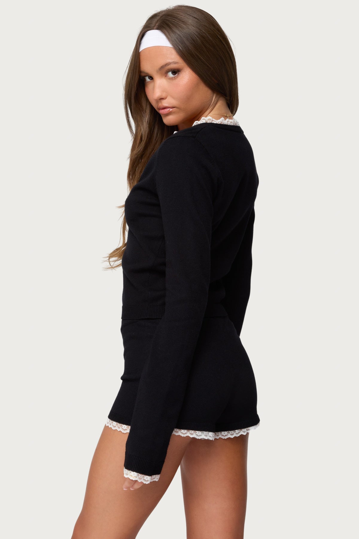 Sansa Lacey Knit Cardigan-Milans Time