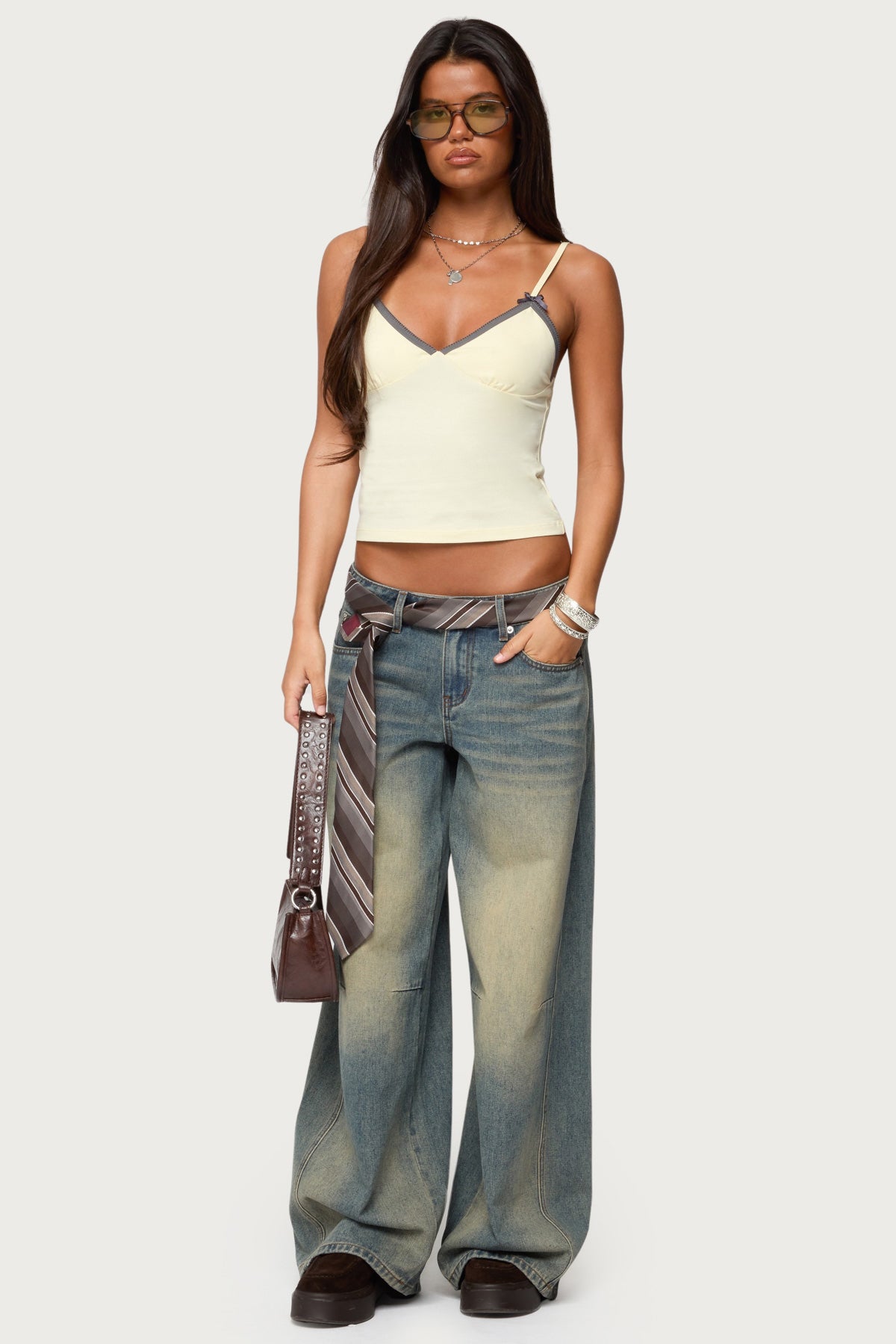 Ruelle Contrast Frill Tank Top-Milans Time