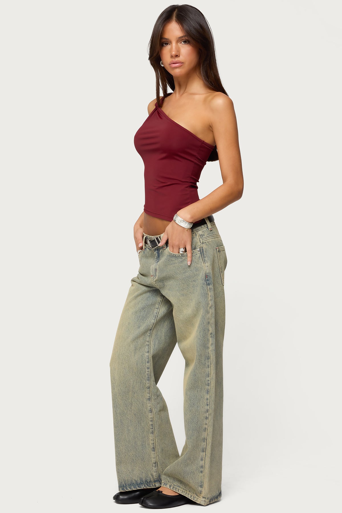 Petite Ace Low Rise Baggy Jeans-Milans Time