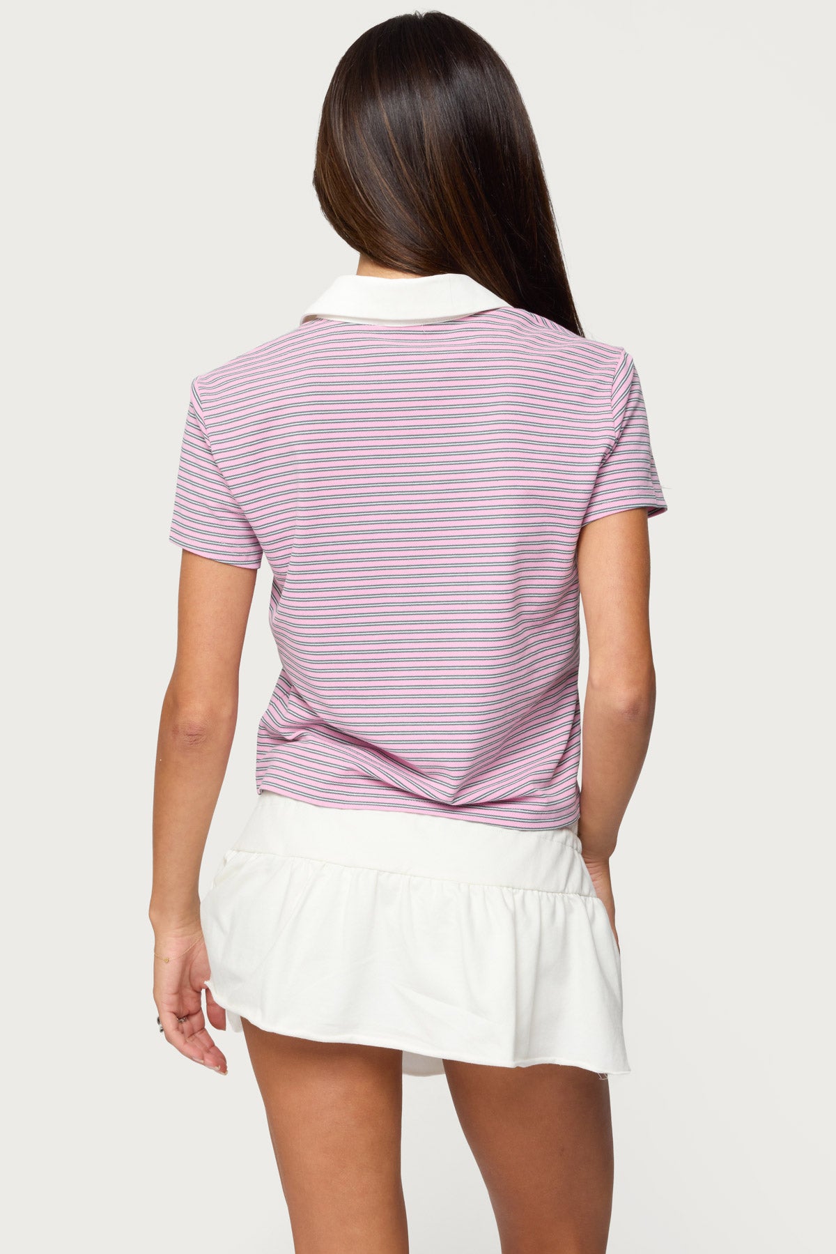 Lennie Striped Polo Top-Milans Time