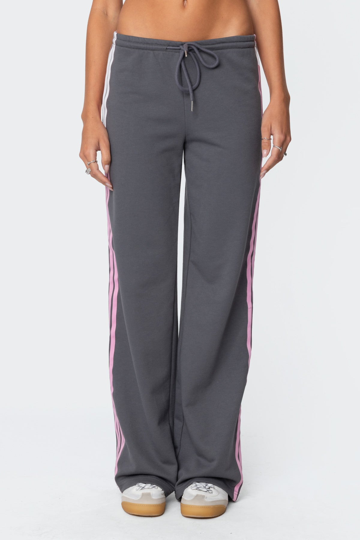 Averie Contrast Striped Sweatpants-Milans Time