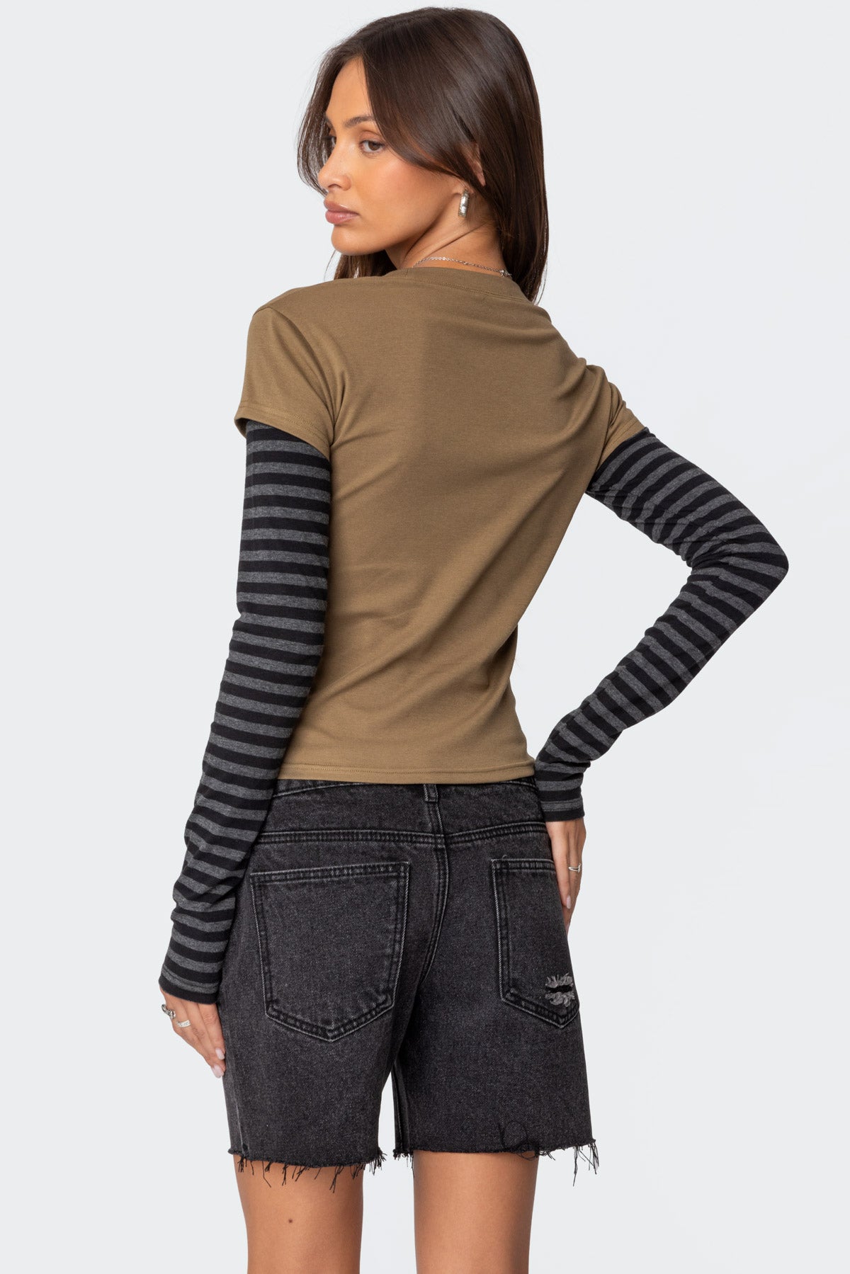 Eliana Layered Long Sleeve T Shirt-Milans Time