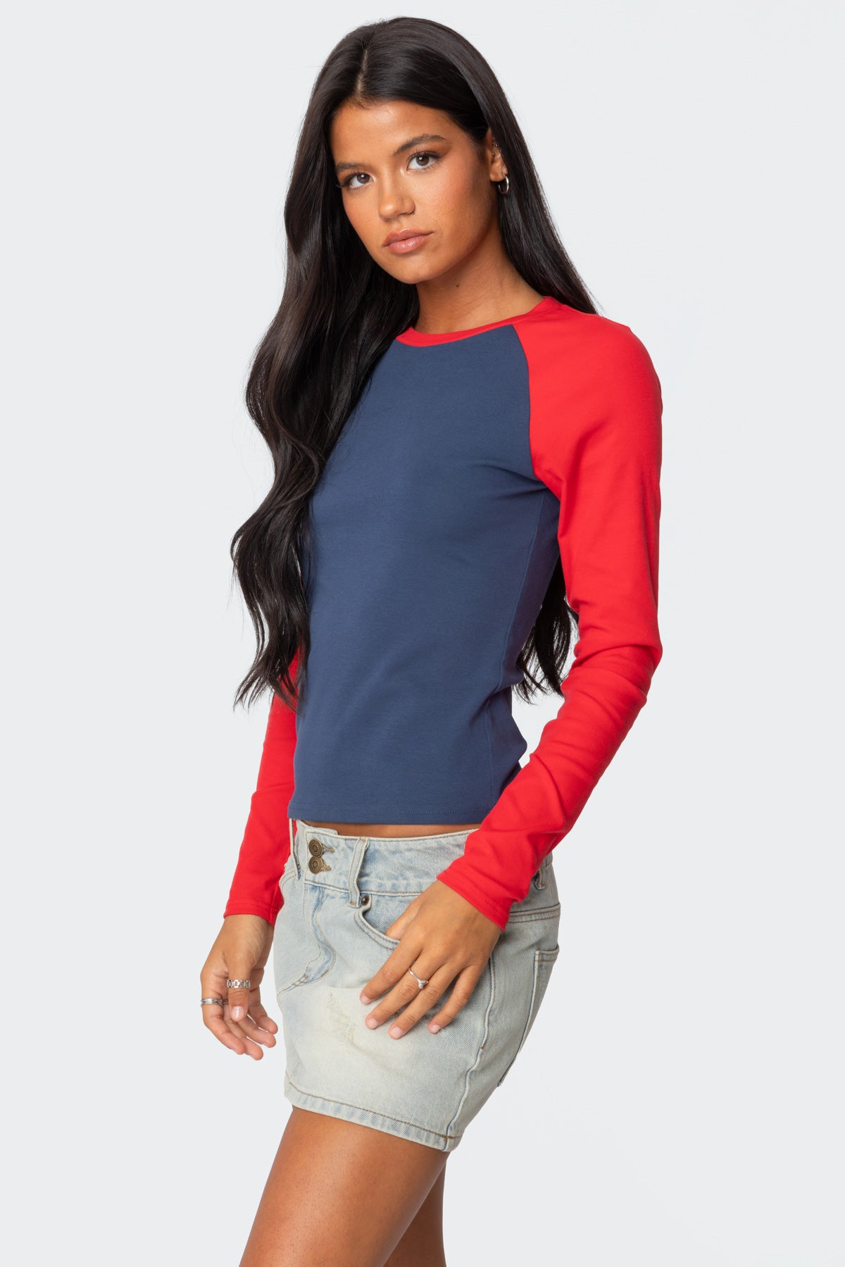 Tommi Raglan Long Sleeve T Shirt-Milans Time