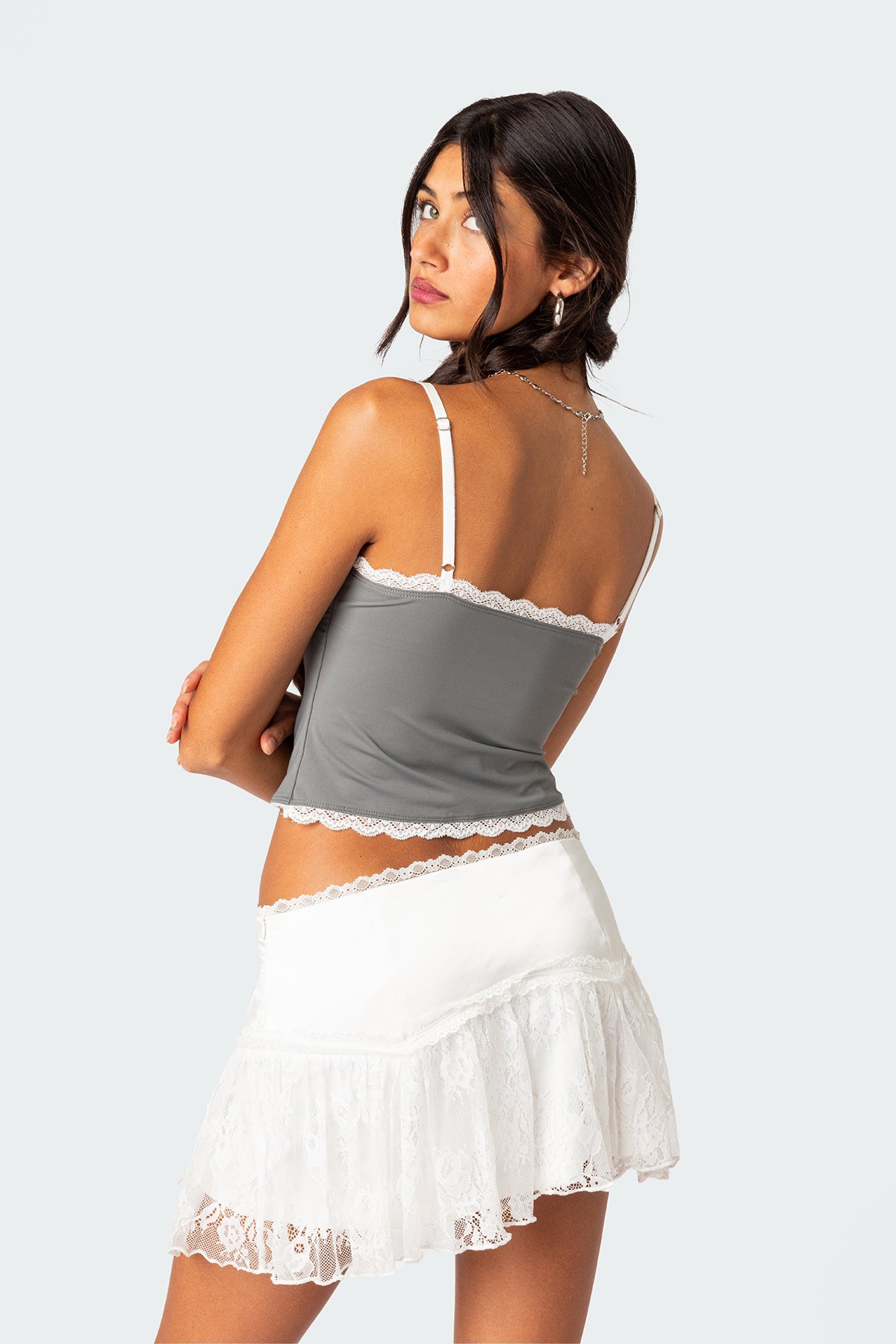 Alara Lace Trim Tank Top-Milans Time