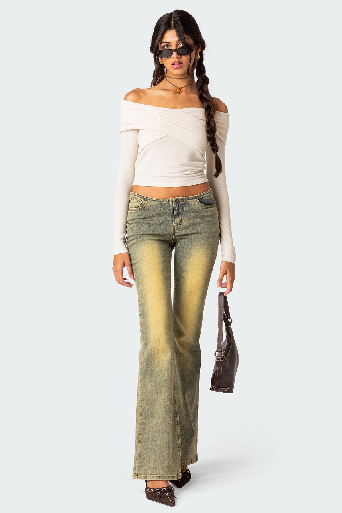 Crossover Off Shoulder Top-Milans Time