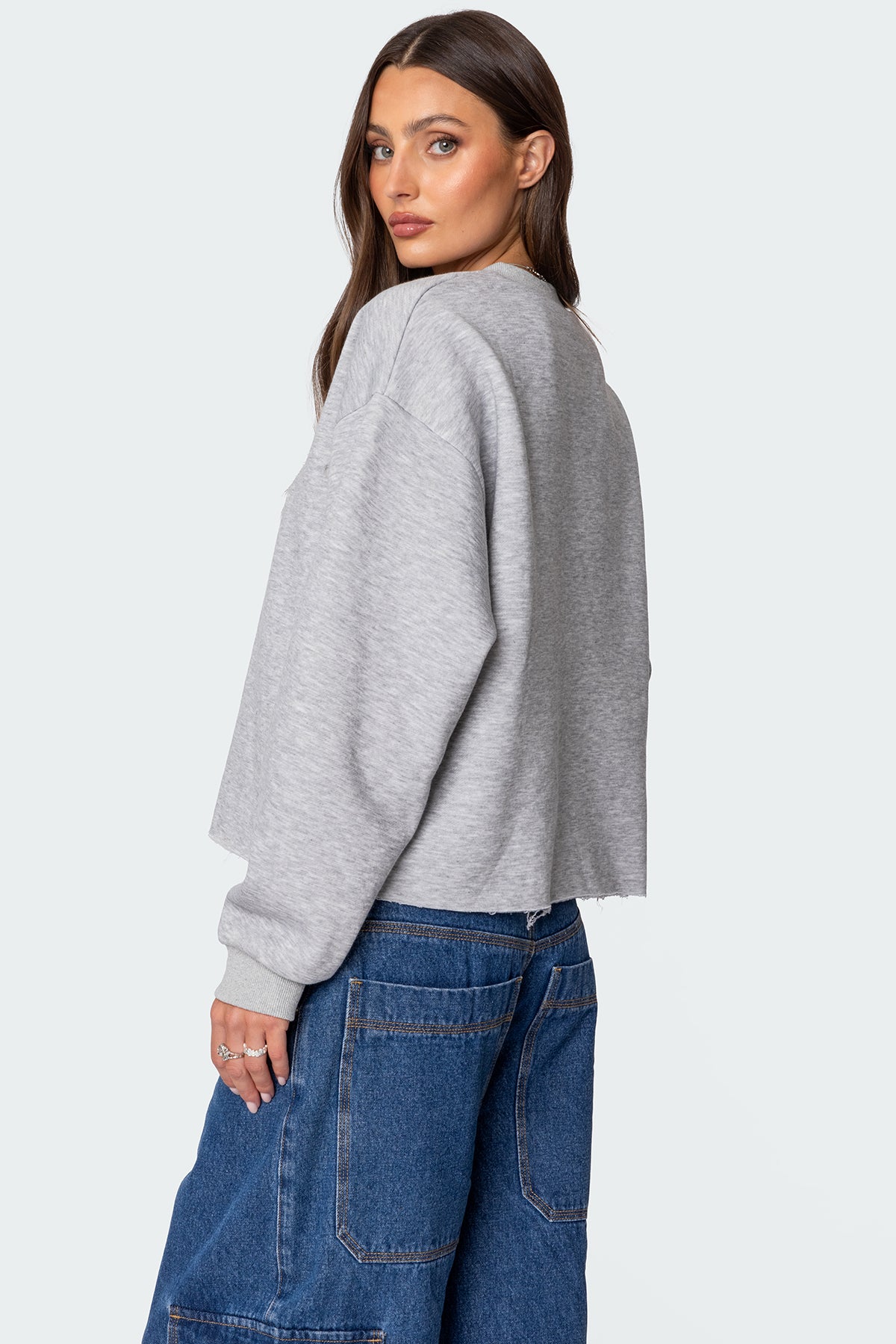 Gingham Star Sweatshirt-Milans Time