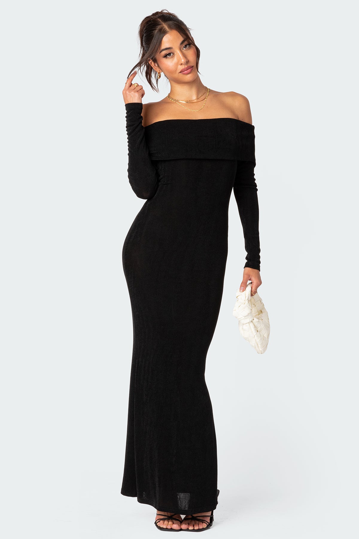 Susan Fold Over Maxi Dress-Milans Time