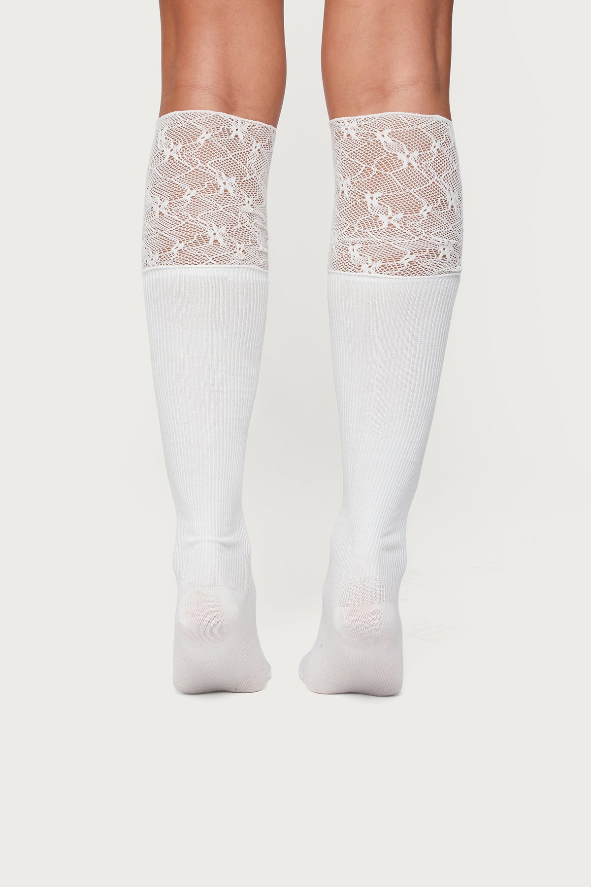 Lacey Layered Knee High Socks-Milans Time