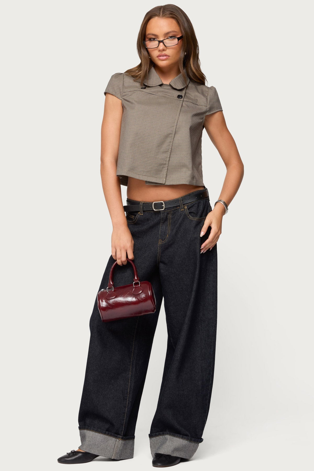 Haislee Plaid Tailored Shirt-Milans Time