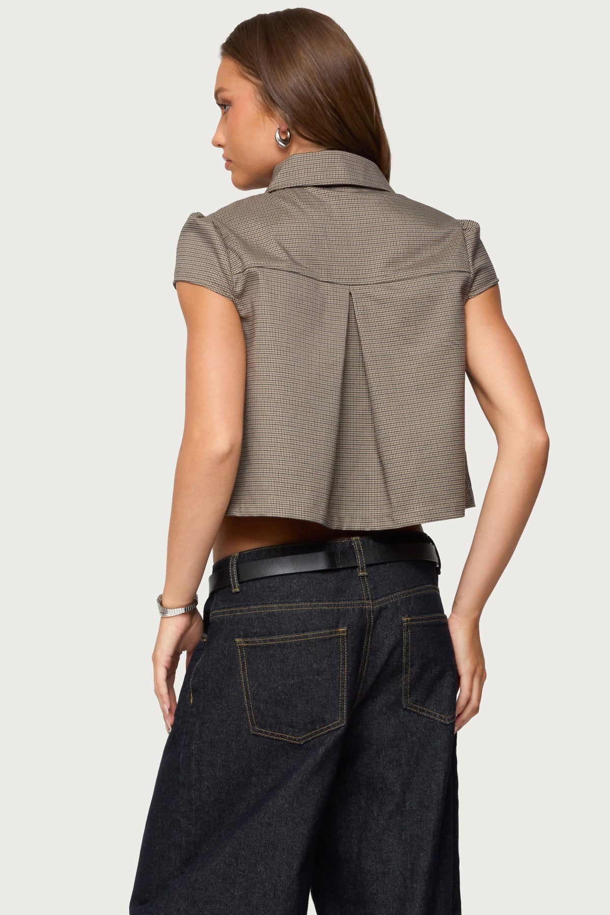 Haislee Plaid Tailored Shirt-Milans Time