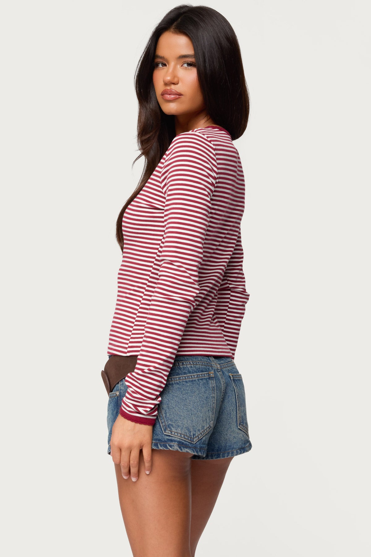 Rayla Striped Button Up Top-Milans Time