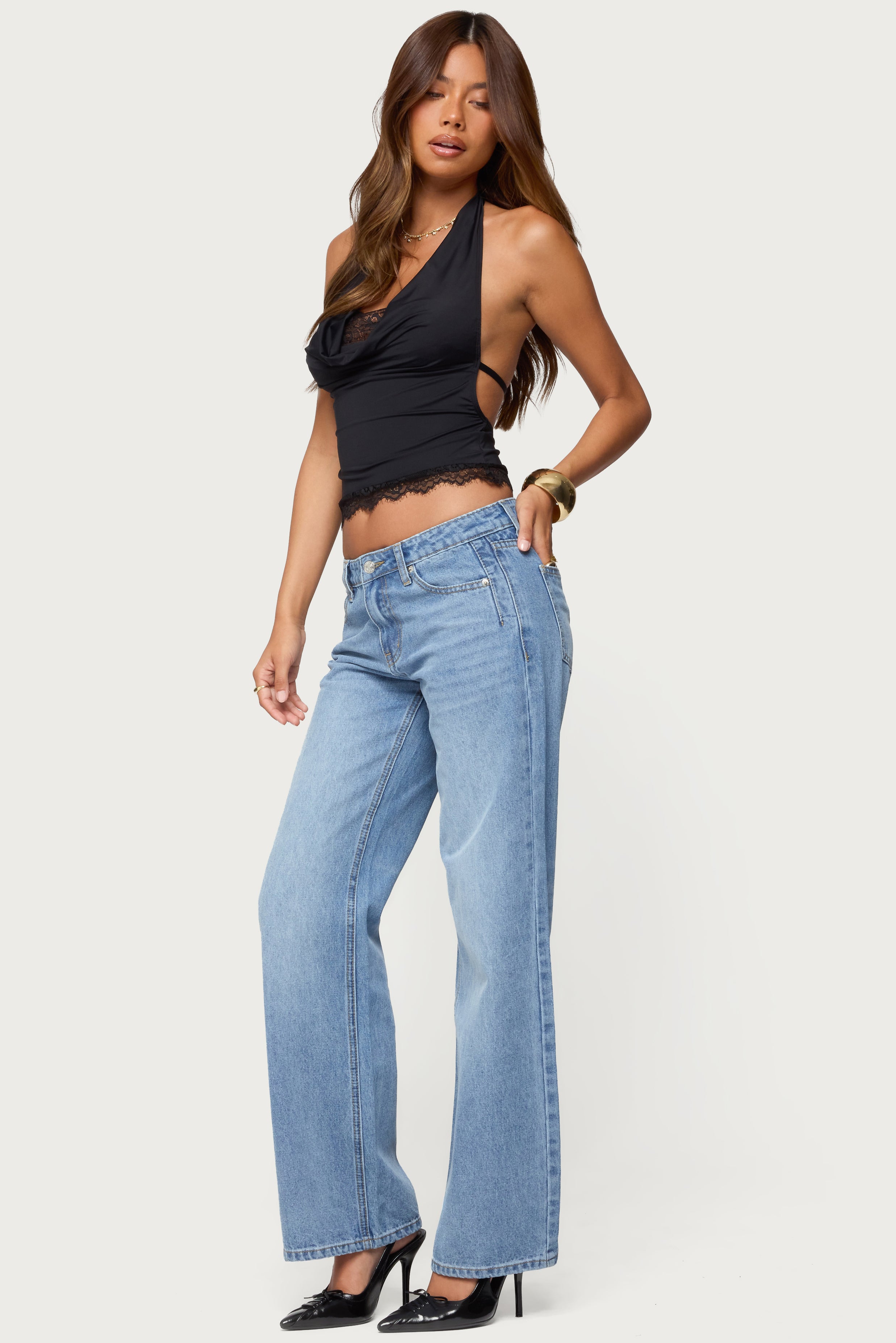 Holly Low Rise Straight Leg Jeans-Milans Time