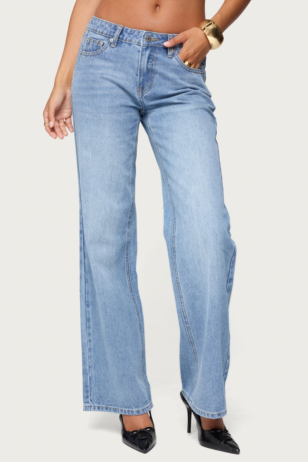 Holly Low Rise Straight Leg Jeans-Milans Time