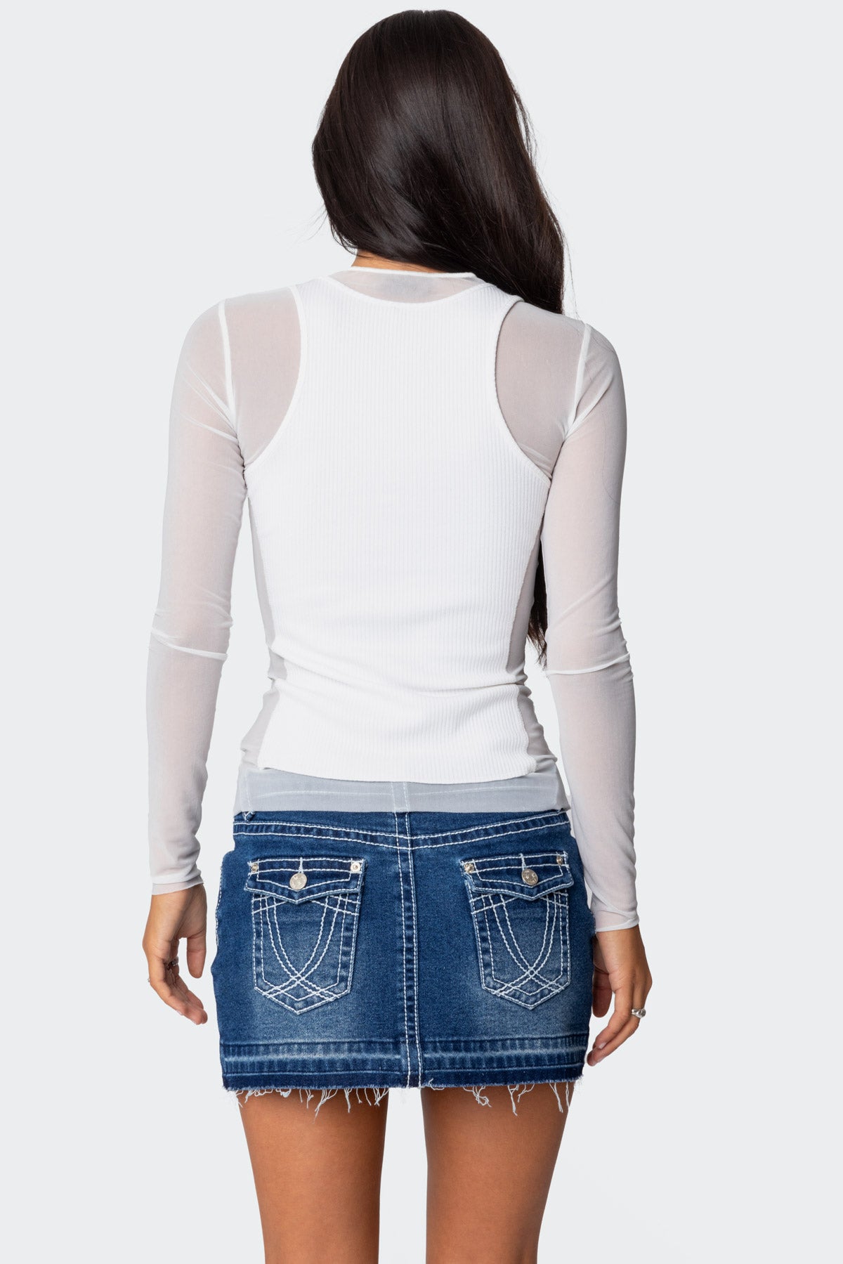 Rib Tank Layered Mesh Top-Milans Time