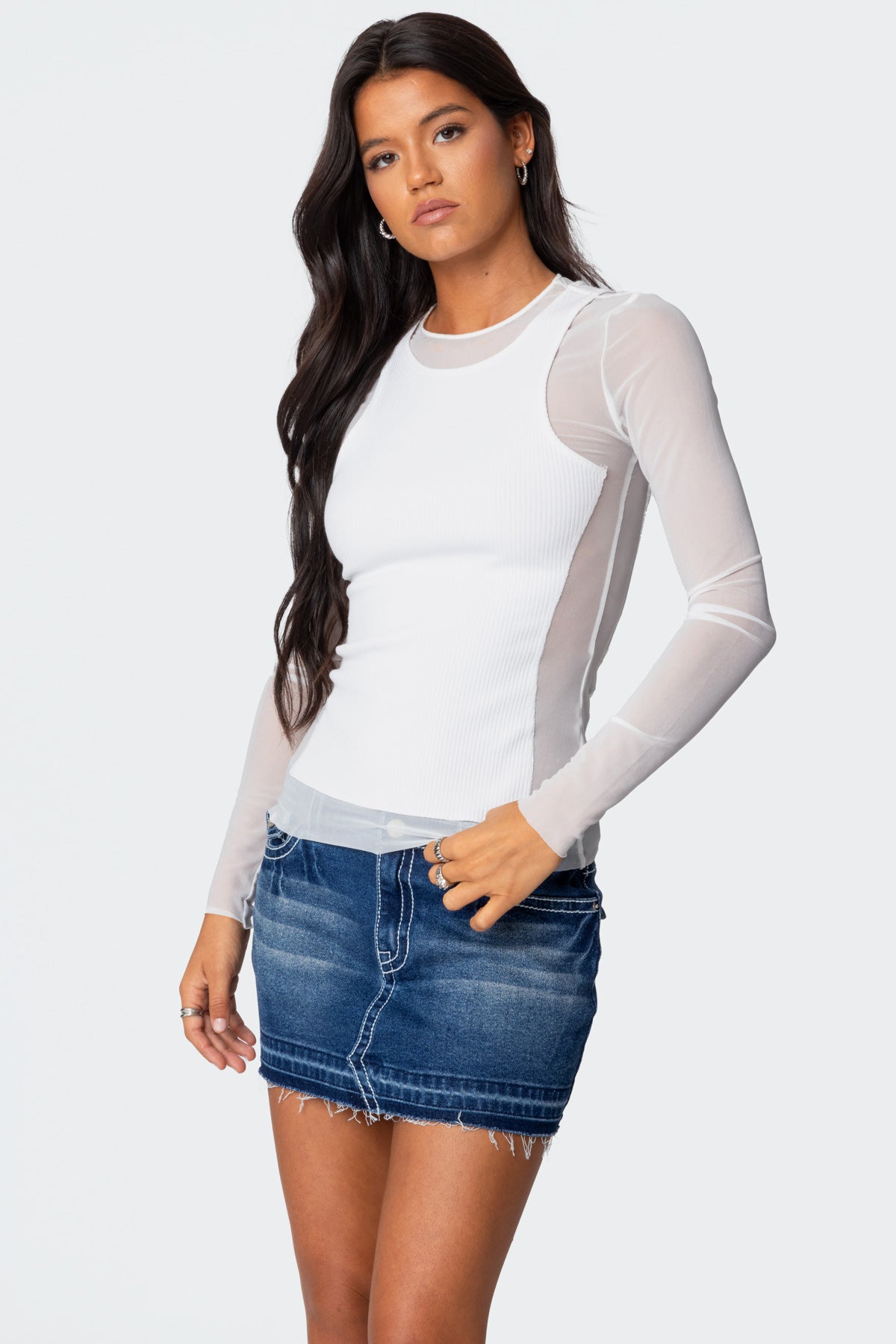 Rib Tank Layered Mesh Top-Milans Time