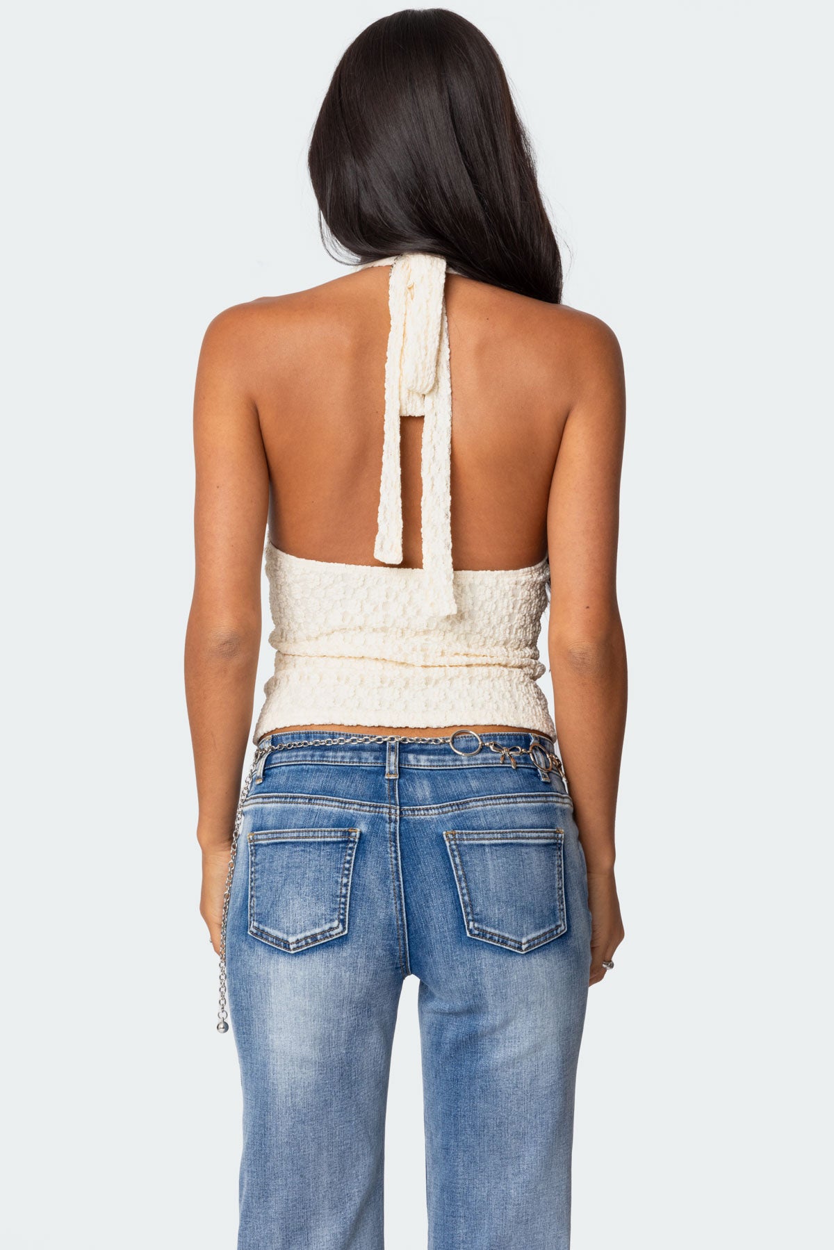 Willow Textured Halter Top-Milans Time