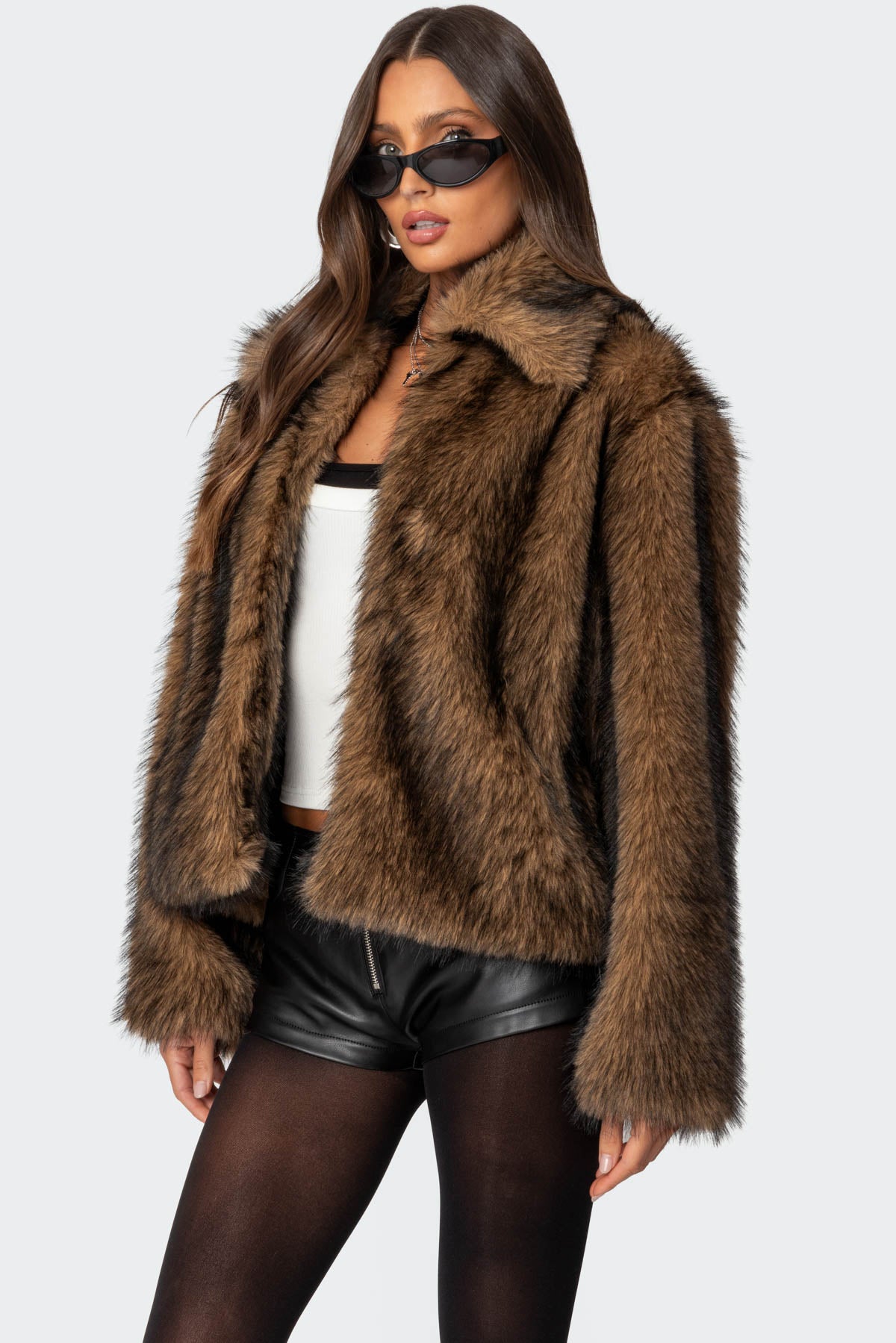 Mob Wife Faux Fur Jacket-Milans Time