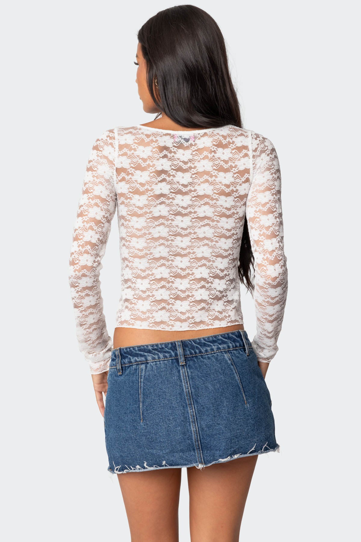 Mykonos Sheer Lace Top-Milans Time