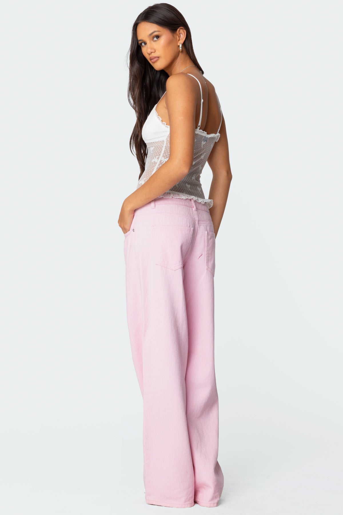 Polka Dot & Bow Sheer Tank Top-Milans Time