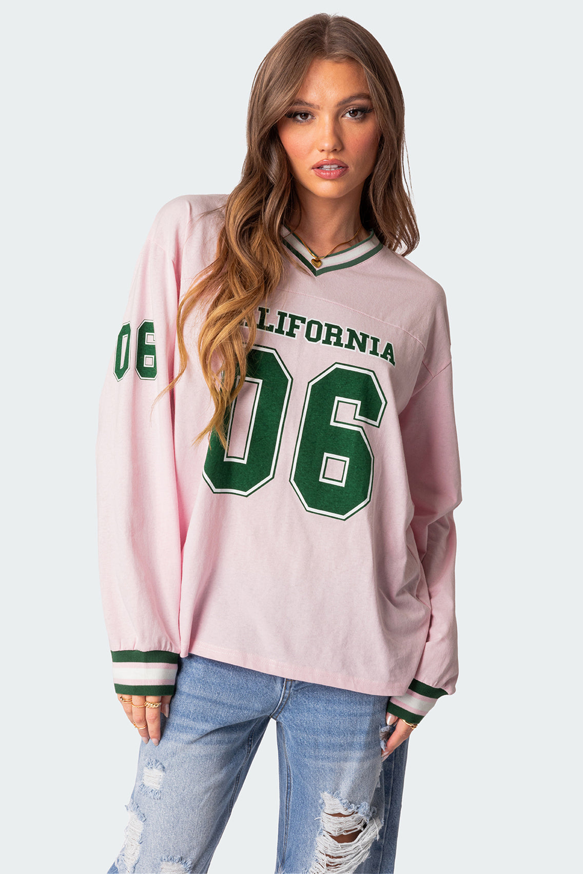 Cali Oversized Baseball T Shirt-Milans Time