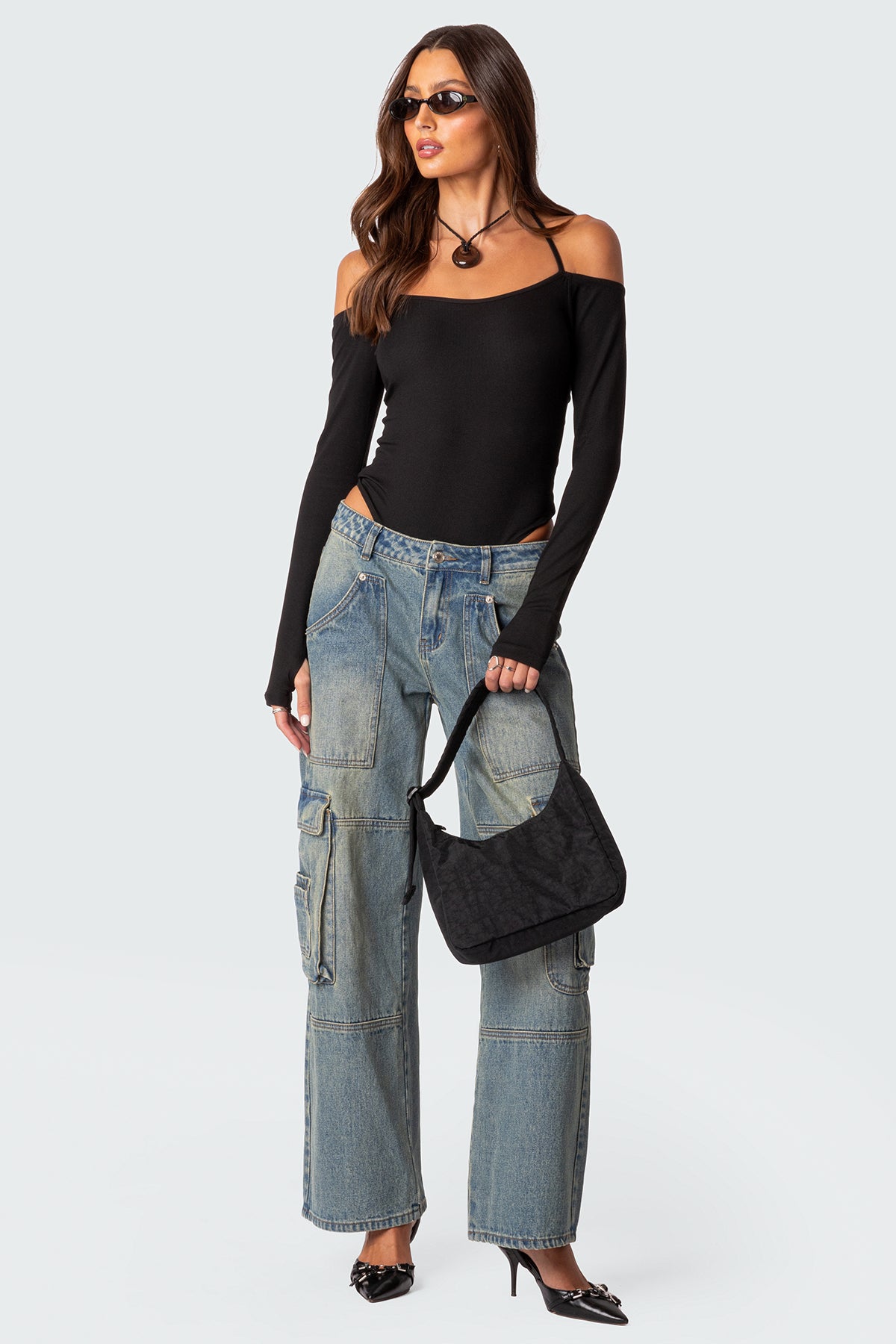 Model Off Duty Ribbed Bodysuit-Milans Time