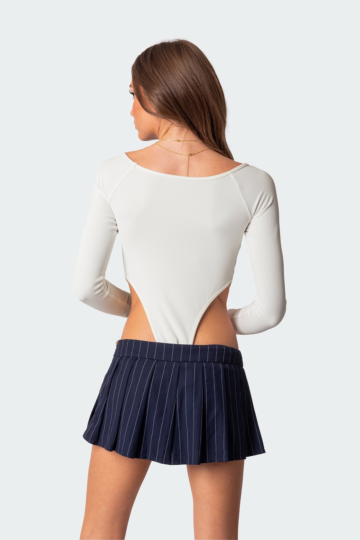 Soma High Cut Ribbed Bodysuit-Milans Time