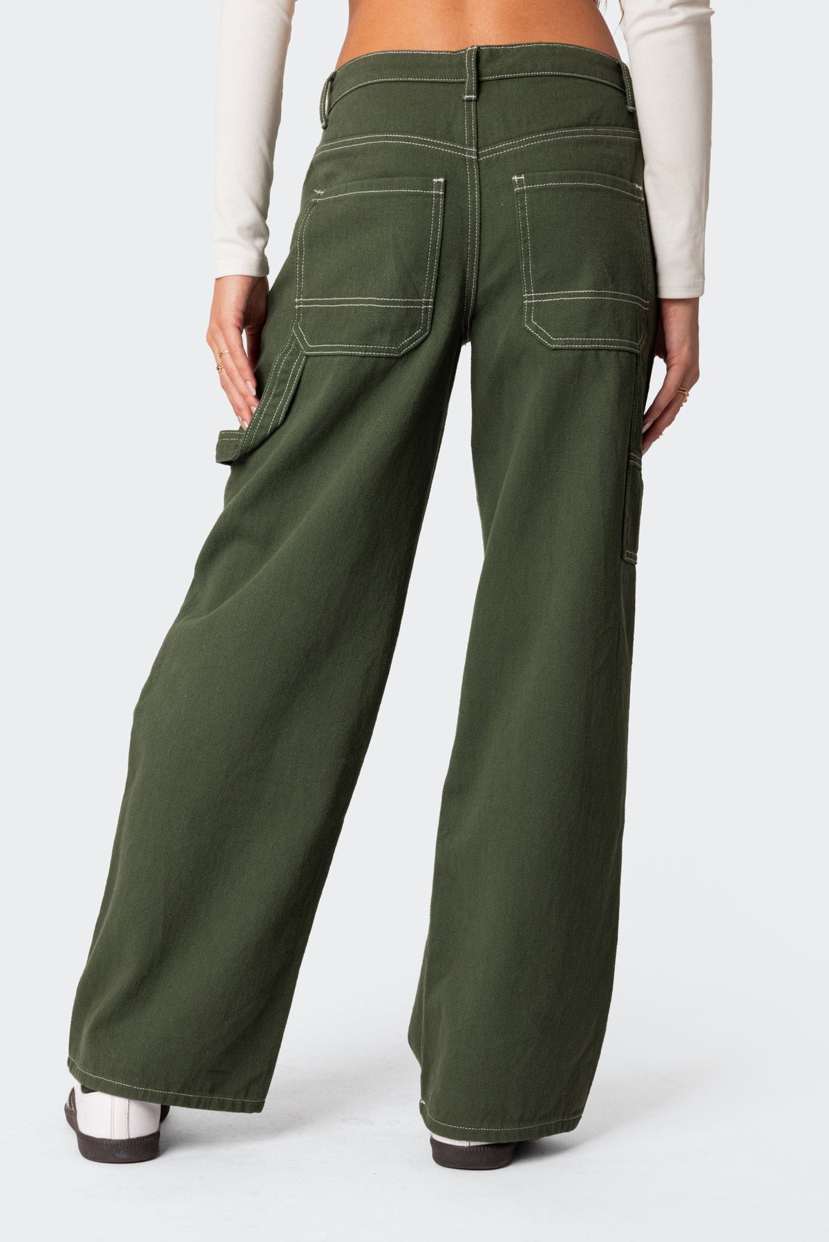 Brenda Low Rise Baggy Carpenter Jeans-Milans Time