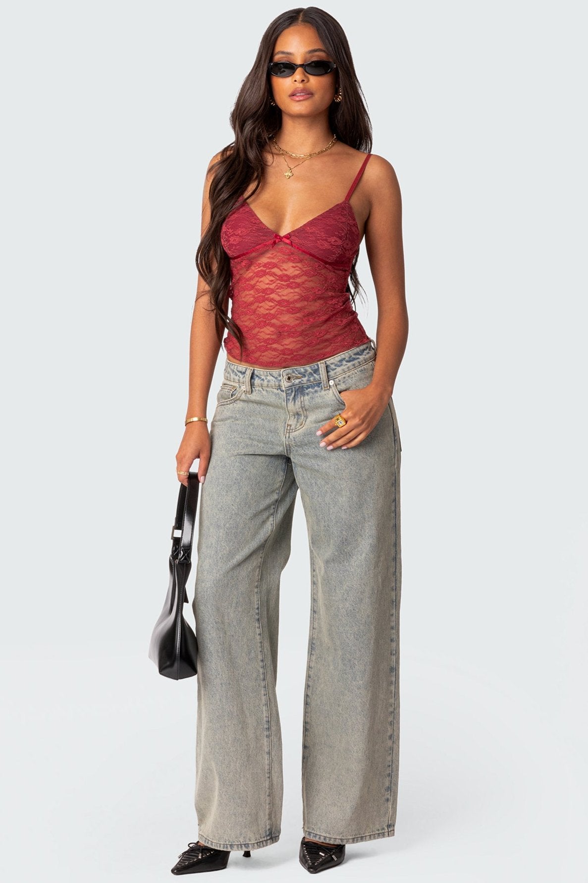 Eira Sheer Lace Tank Top-Milans Time