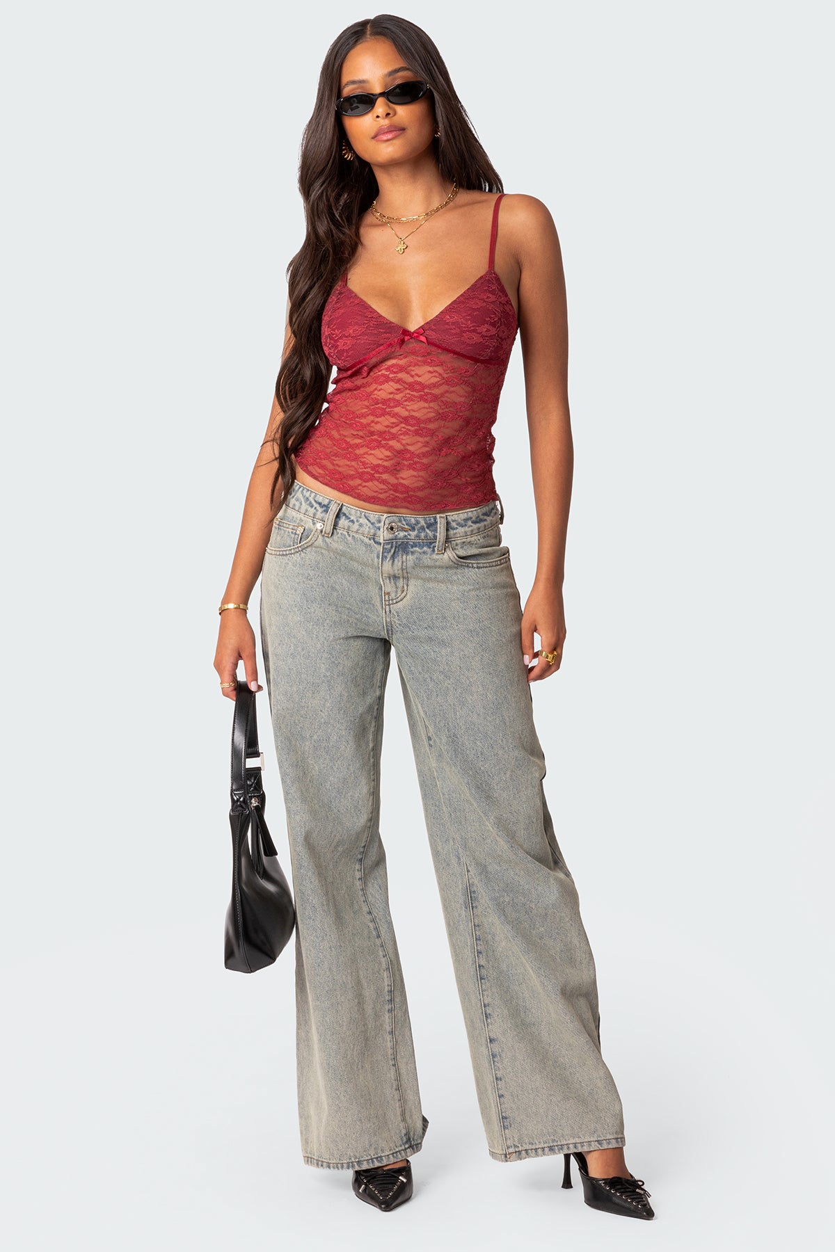 Eira Sheer Lace Tank Top-Milans Time