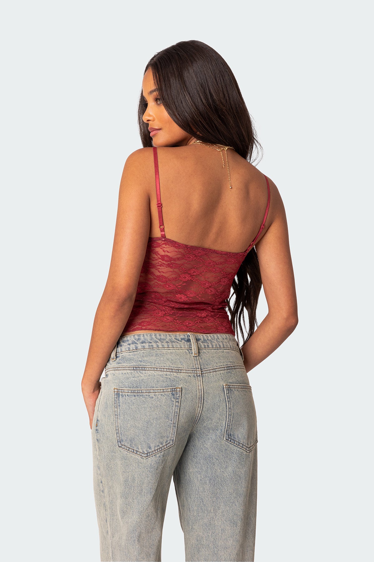 Eira Sheer Lace Tank Top-Milans Time