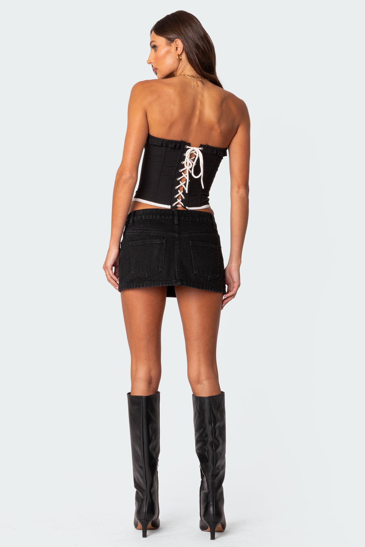 Abbey Tie Front Corset-Milans Time