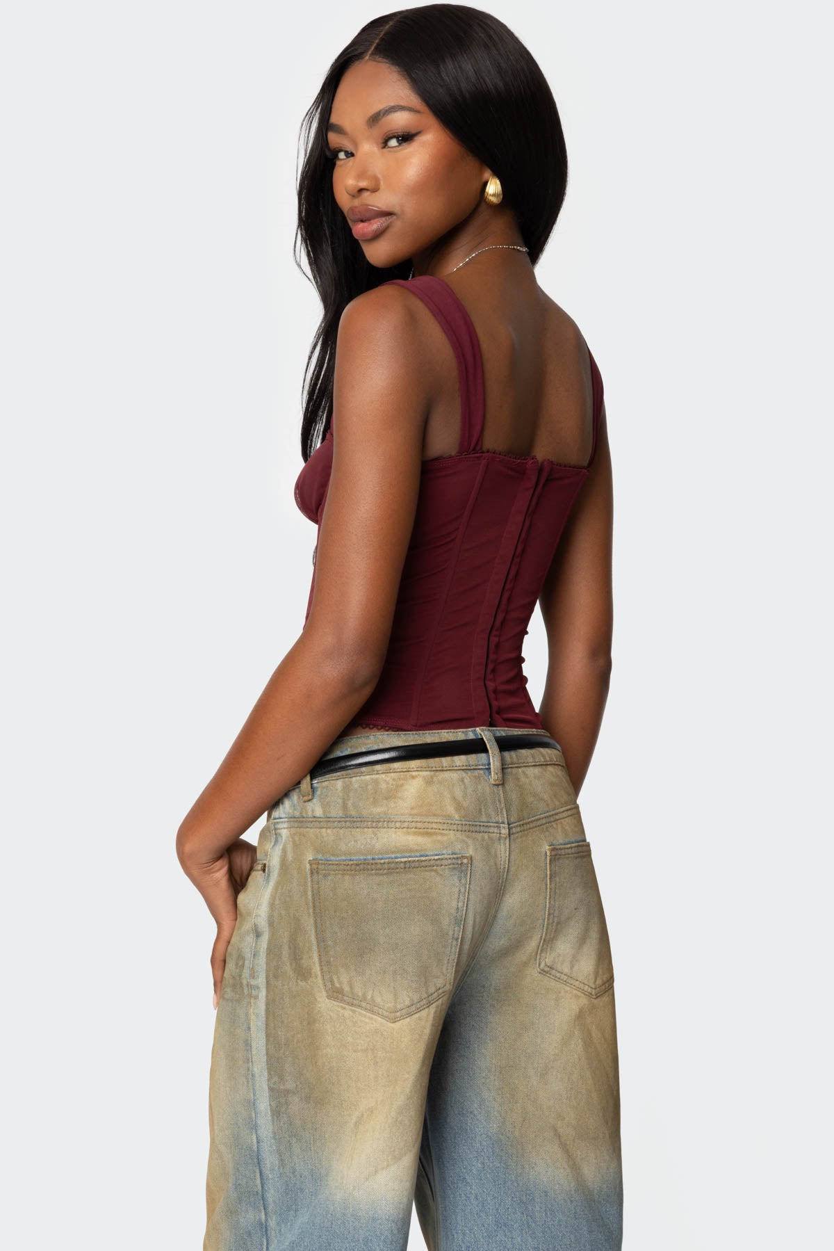 Marcella Wide Strap Corset-Milans Time