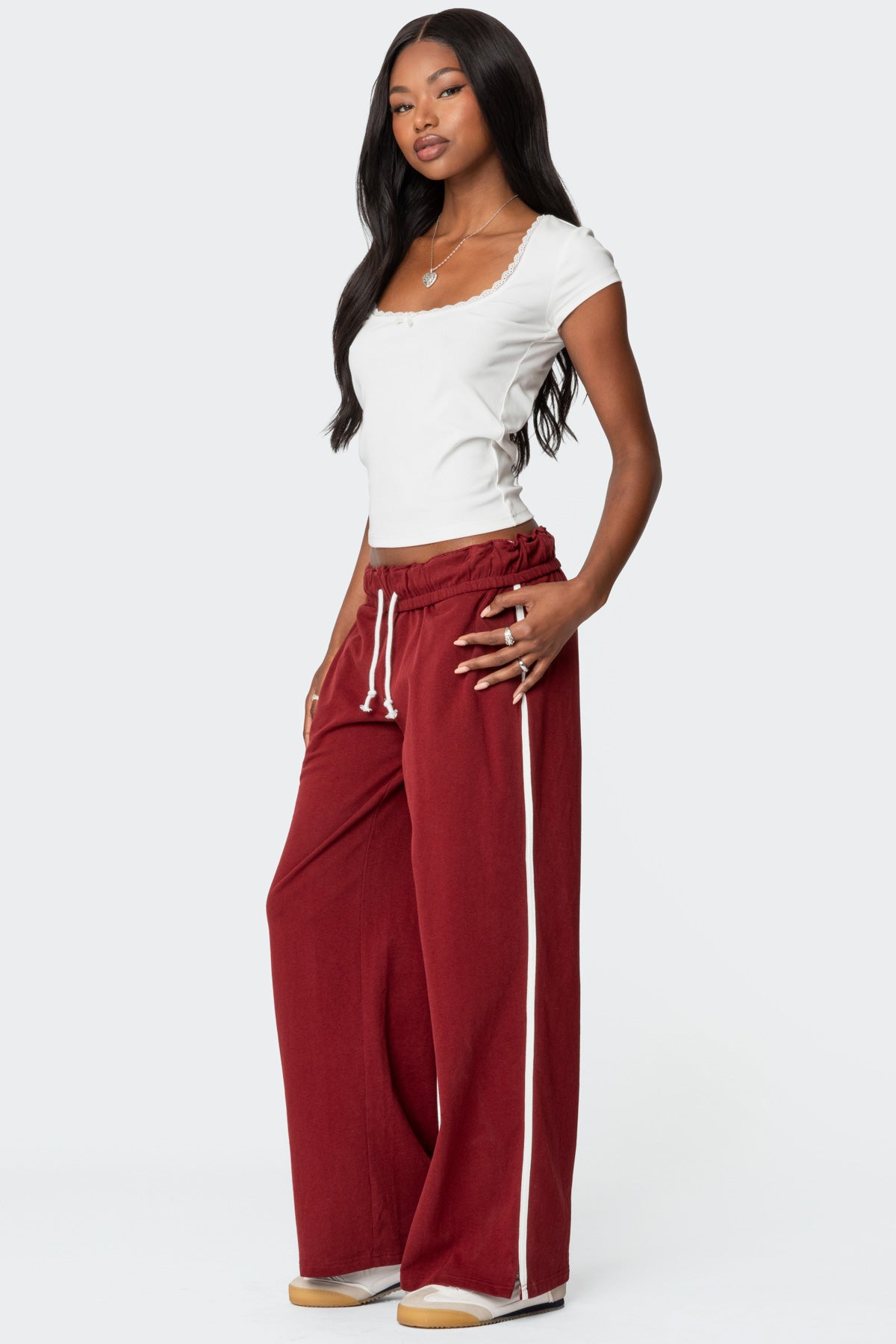 Chance Fold Over Sweatpants-Milans Time
