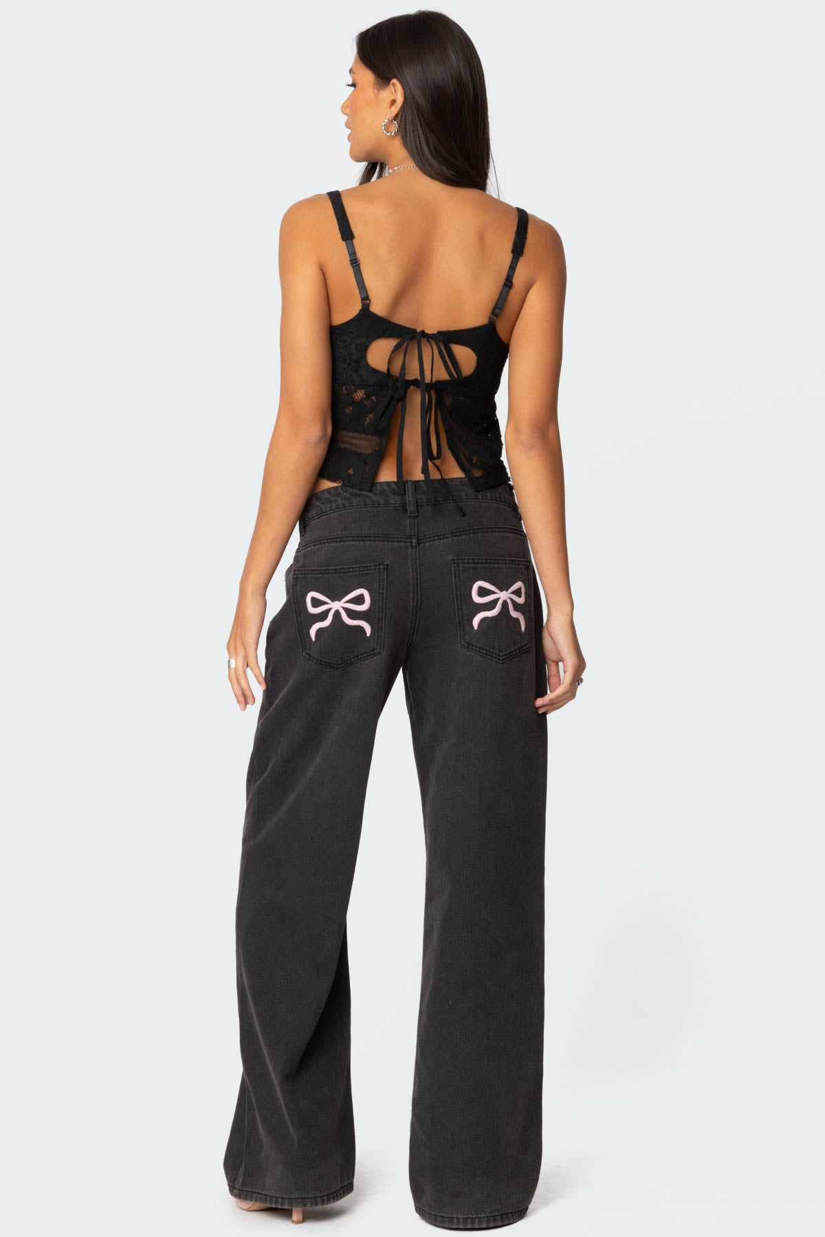 Gwyn Mixed Lace Top-Milans Time