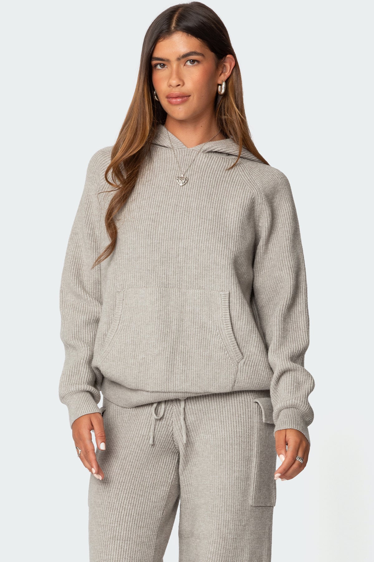 Wynter Oversized Knit Hoodie-Milans Time