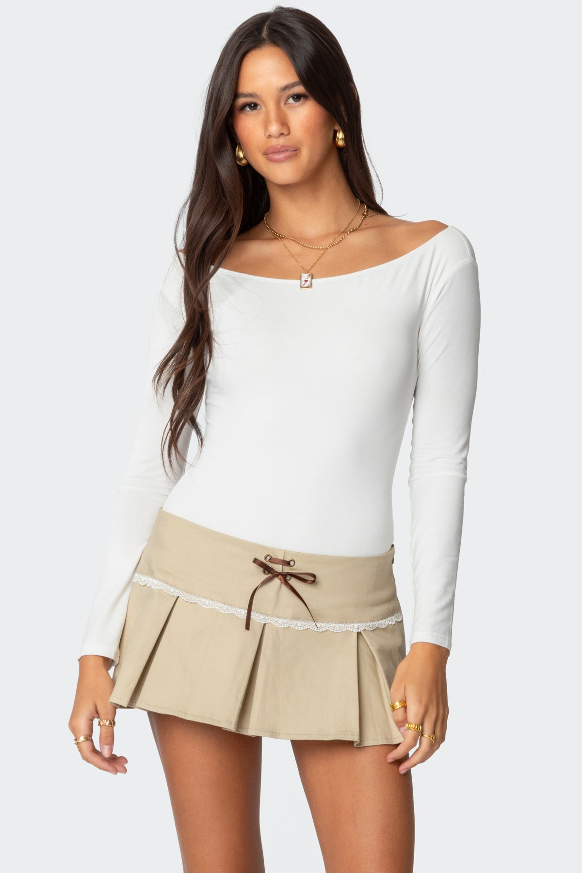 Cyndi Off Shoulder Bodysuit-Milans Time