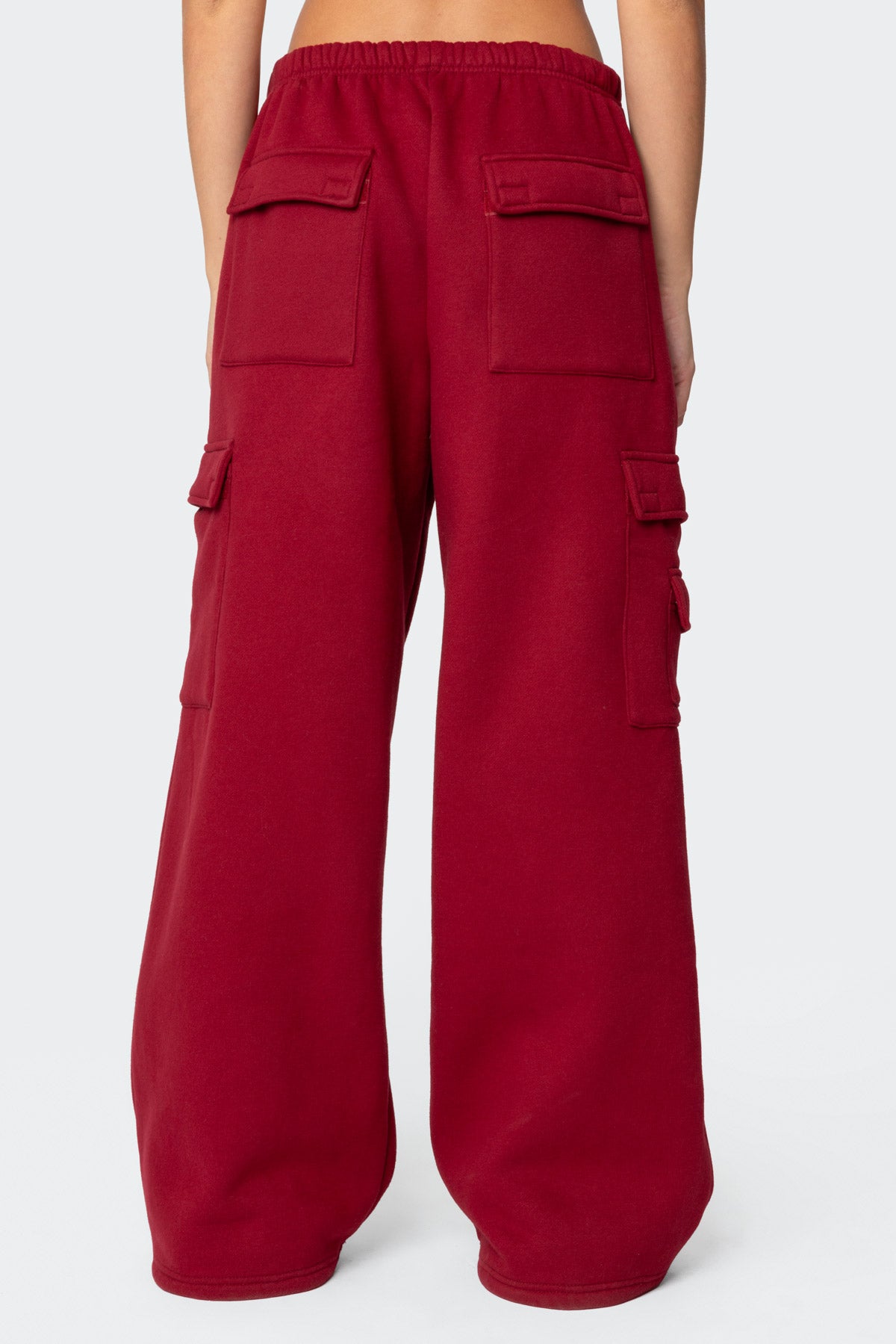 Wide Leg Cargo Sweatpants-Milans Time