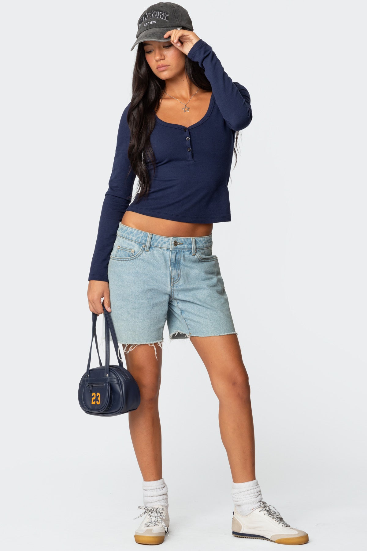 Tomboy Low Rise Denim Shorts-Milans Time
