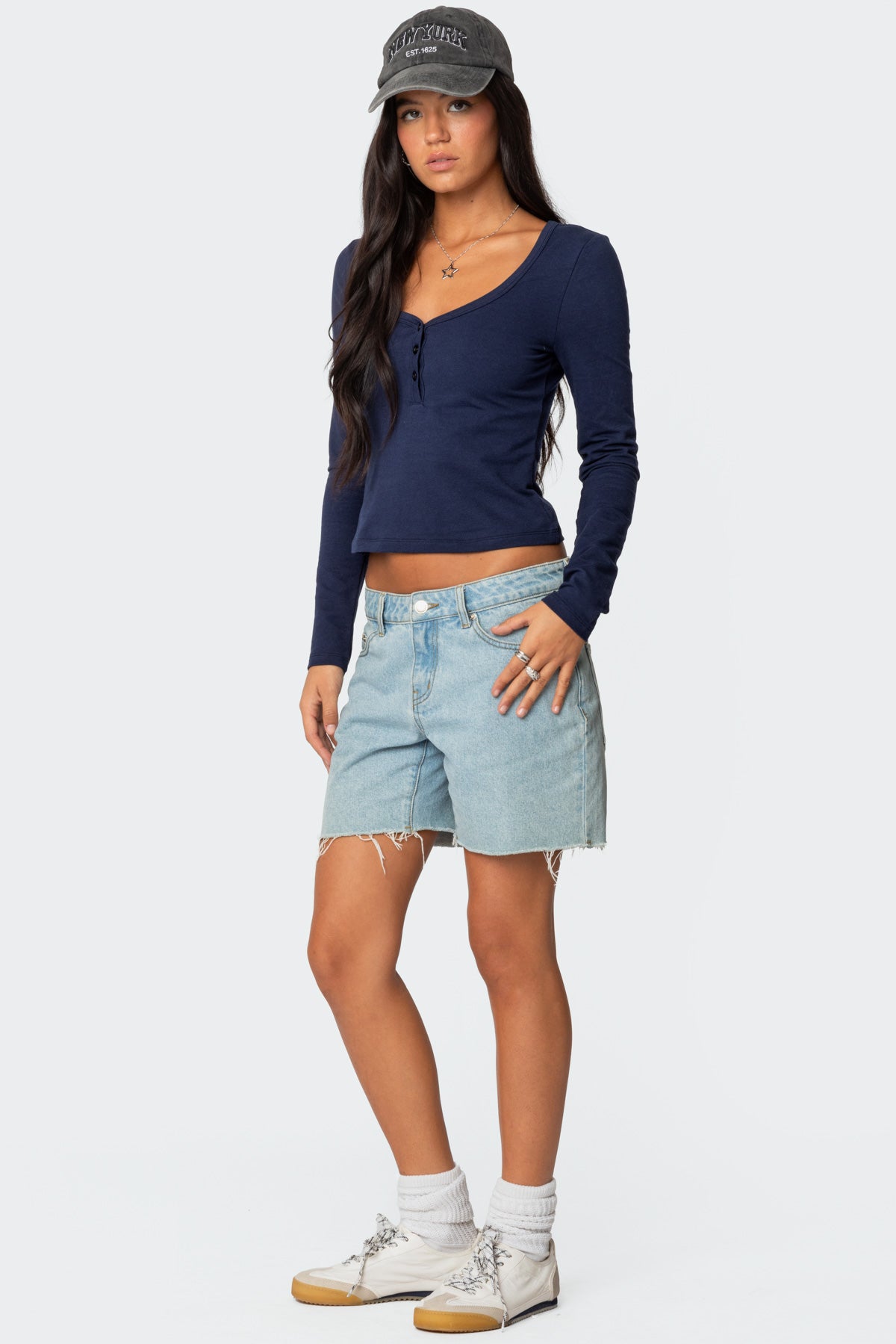 Tomboy Low Rise Denim Shorts-Milans Time