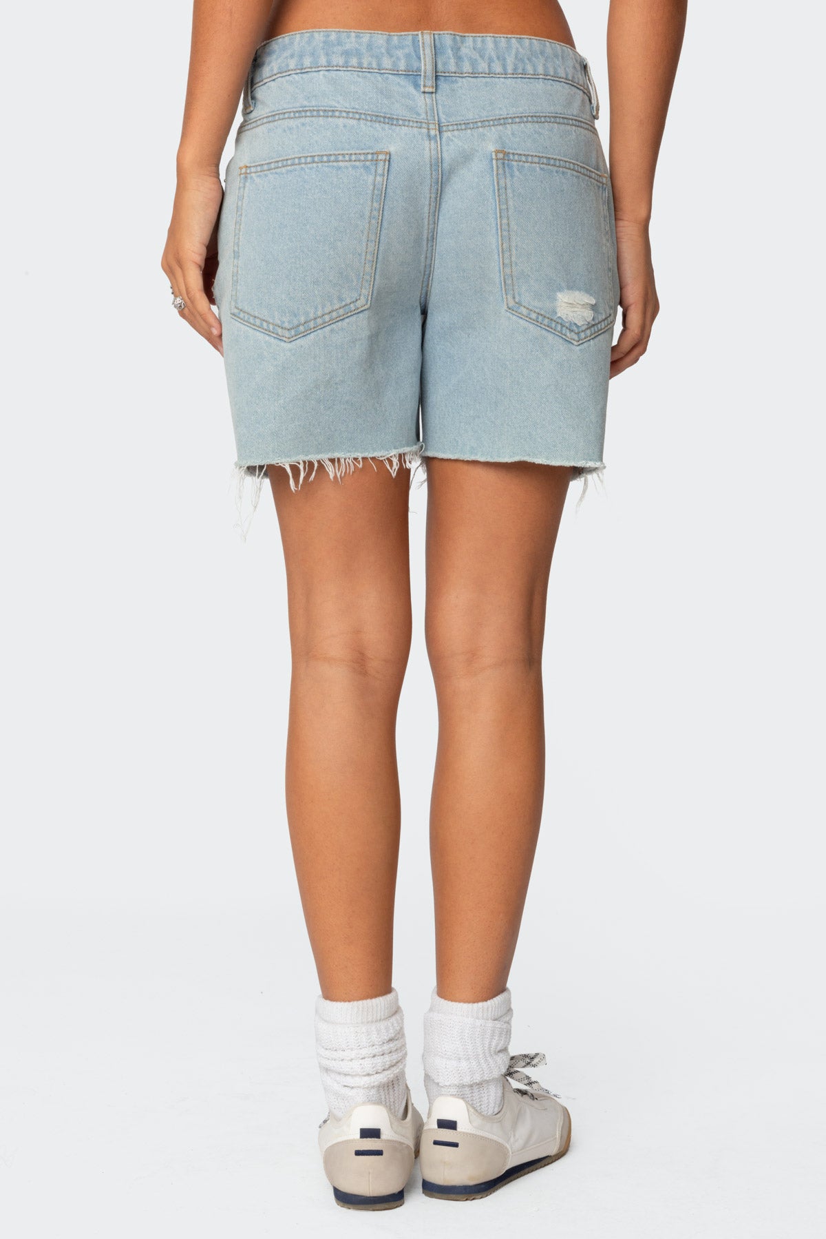 Tomboy Low Rise Denim Shorts-Milans Time