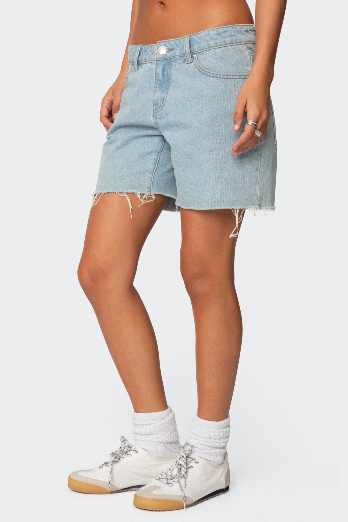 Tomboy Low Rise Denim Shorts-Milans Time