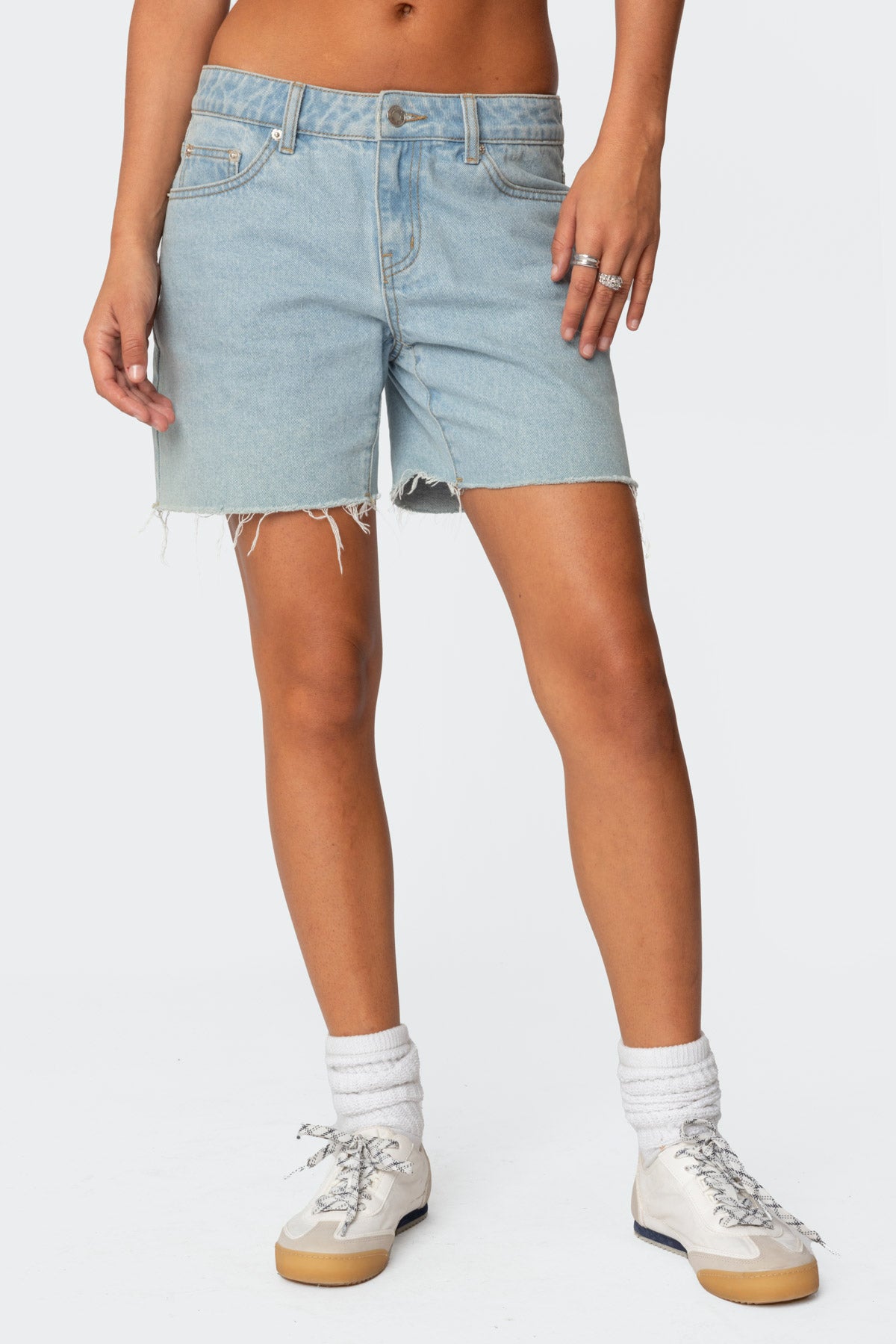 Tomboy Low Rise Denim Shorts-Milans Time