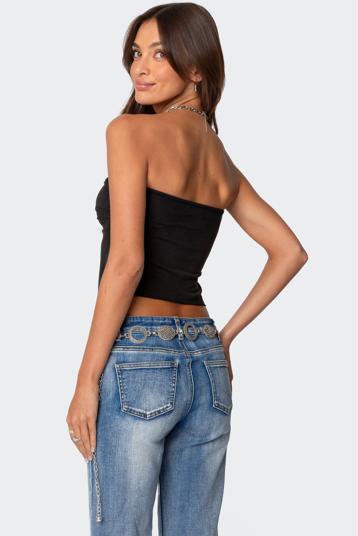 Twisted Split Front Tube Top-Milans Time