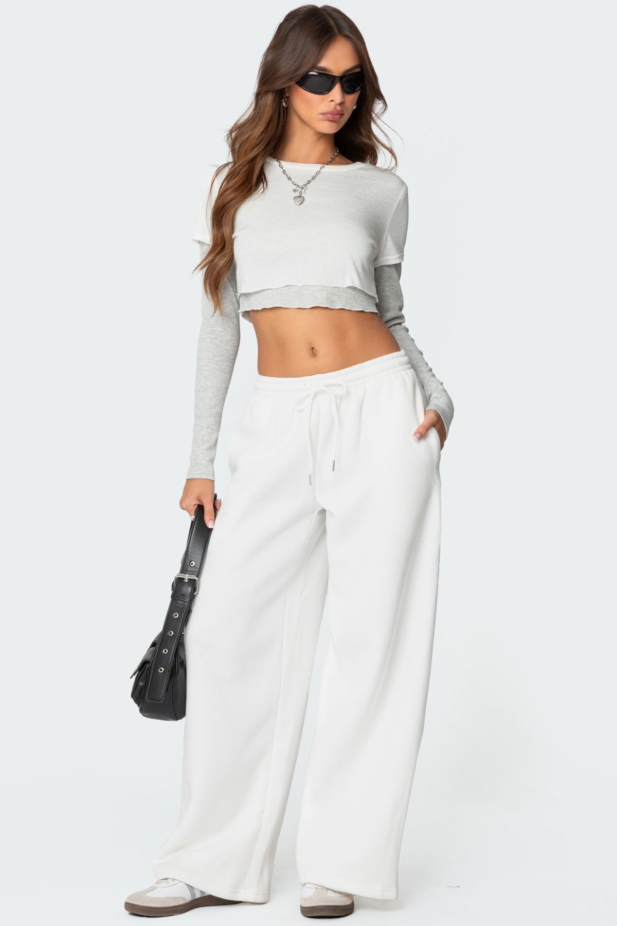 Kamari Low Rise Wide Sweatpants-Milans Time